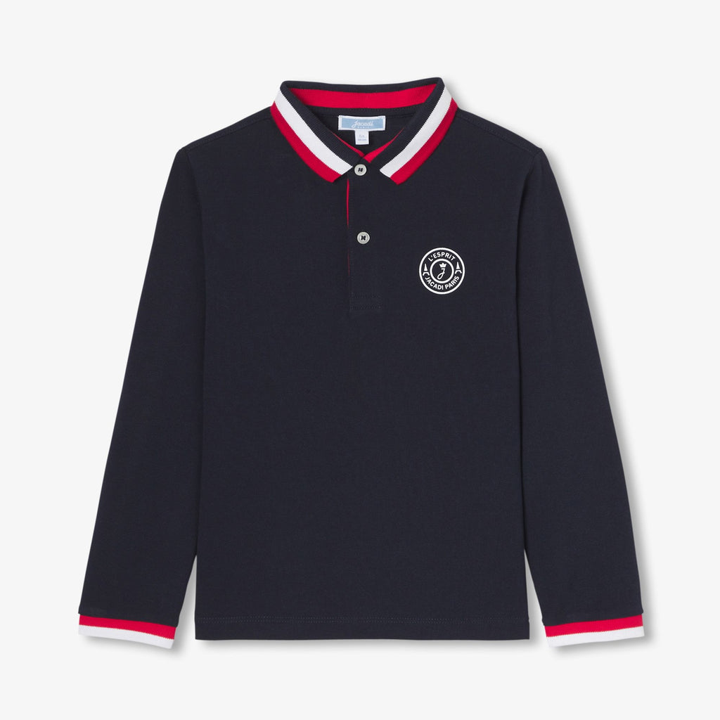 JC-TB043 - Jacadi Boy's cotton piqué polo shirt