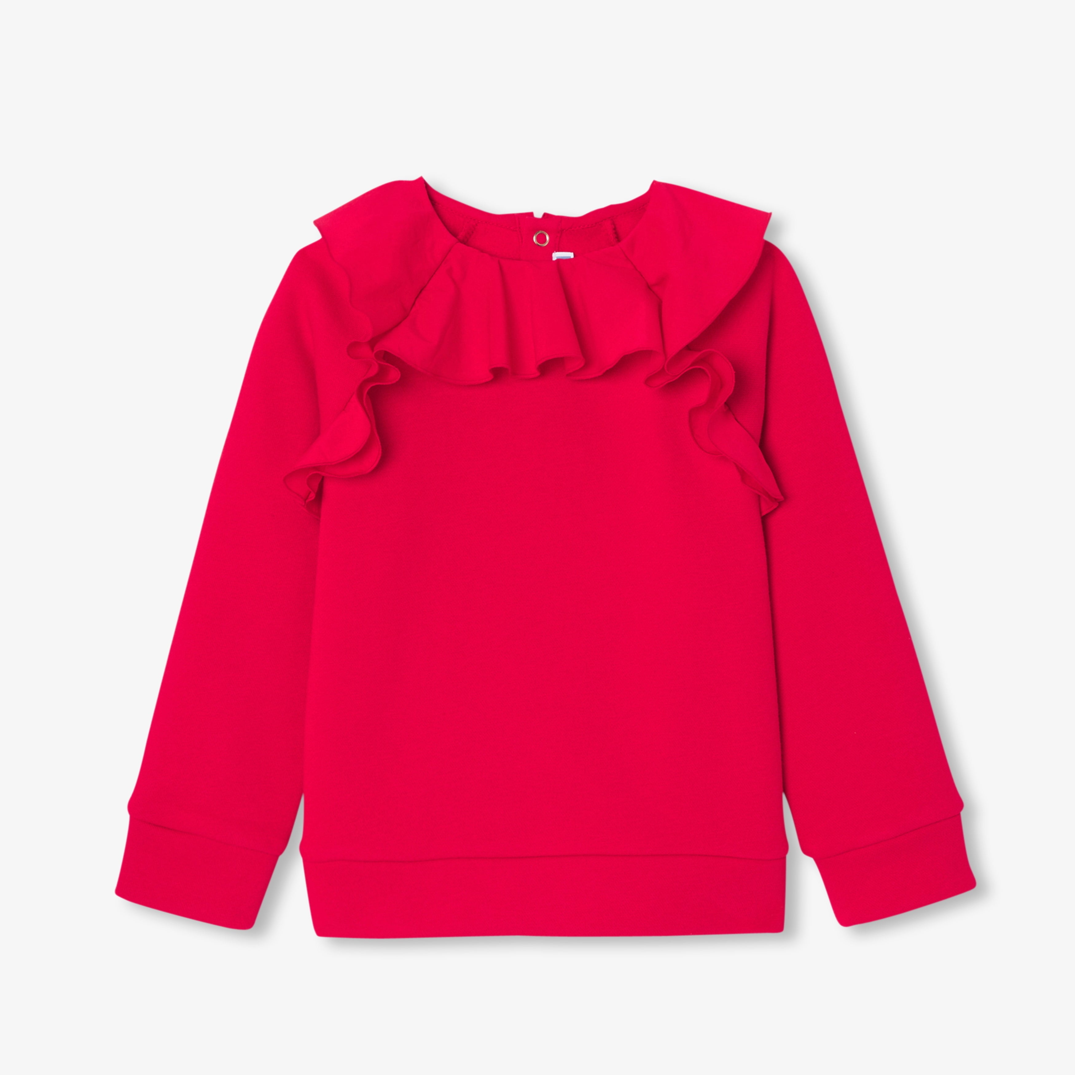 JC-TG051 Jacadi Girls Top in fleece girls (coquelicot)