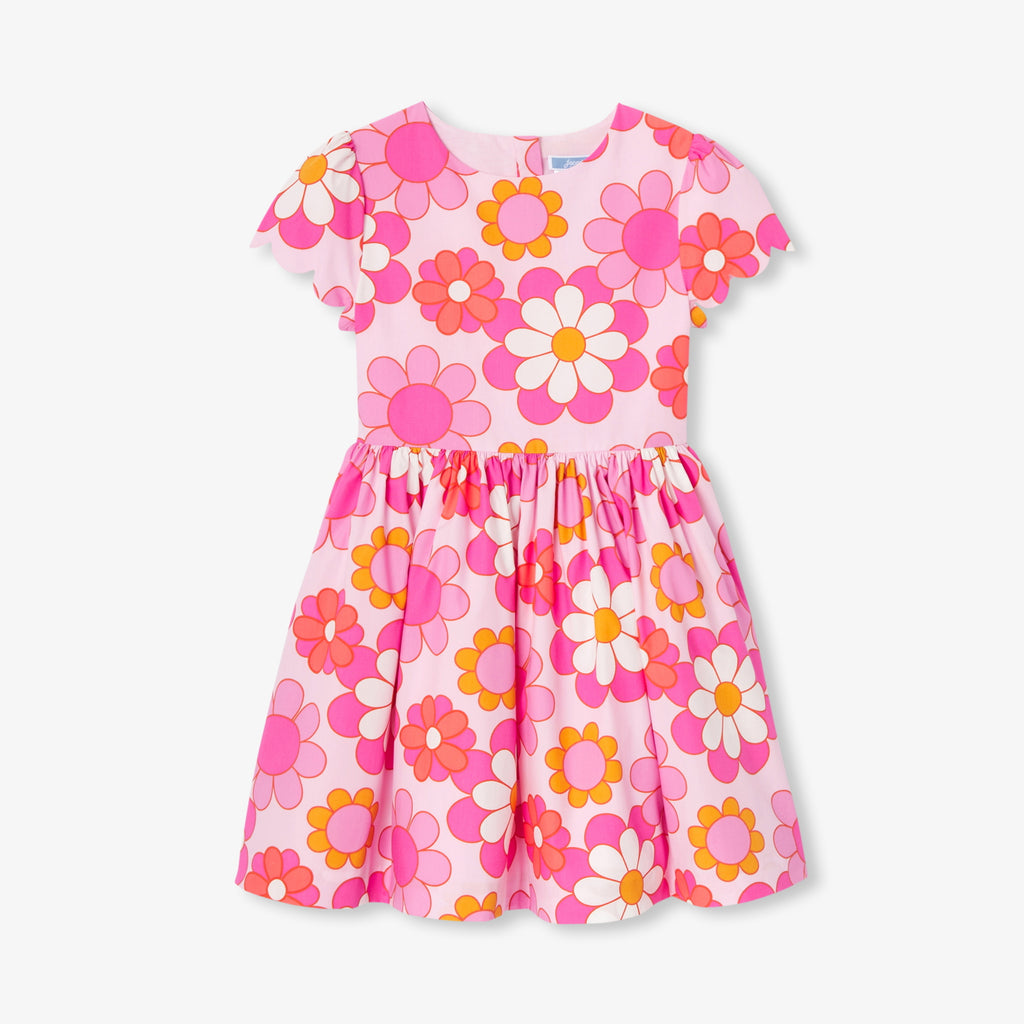 JC-TG068 Jacadi Girls Floral Cotton Dress