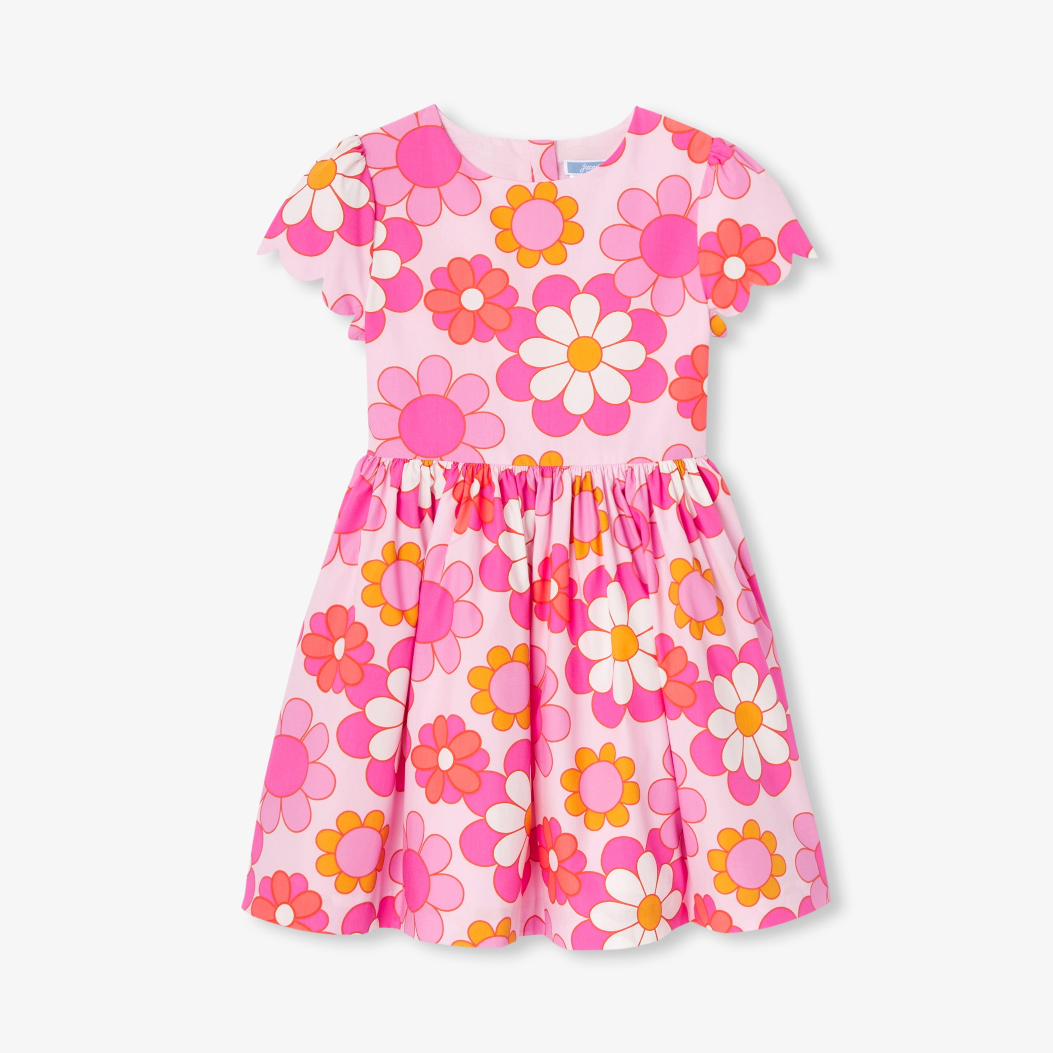 JC-TG068 Jacadi Girls Floral Cotton Dress