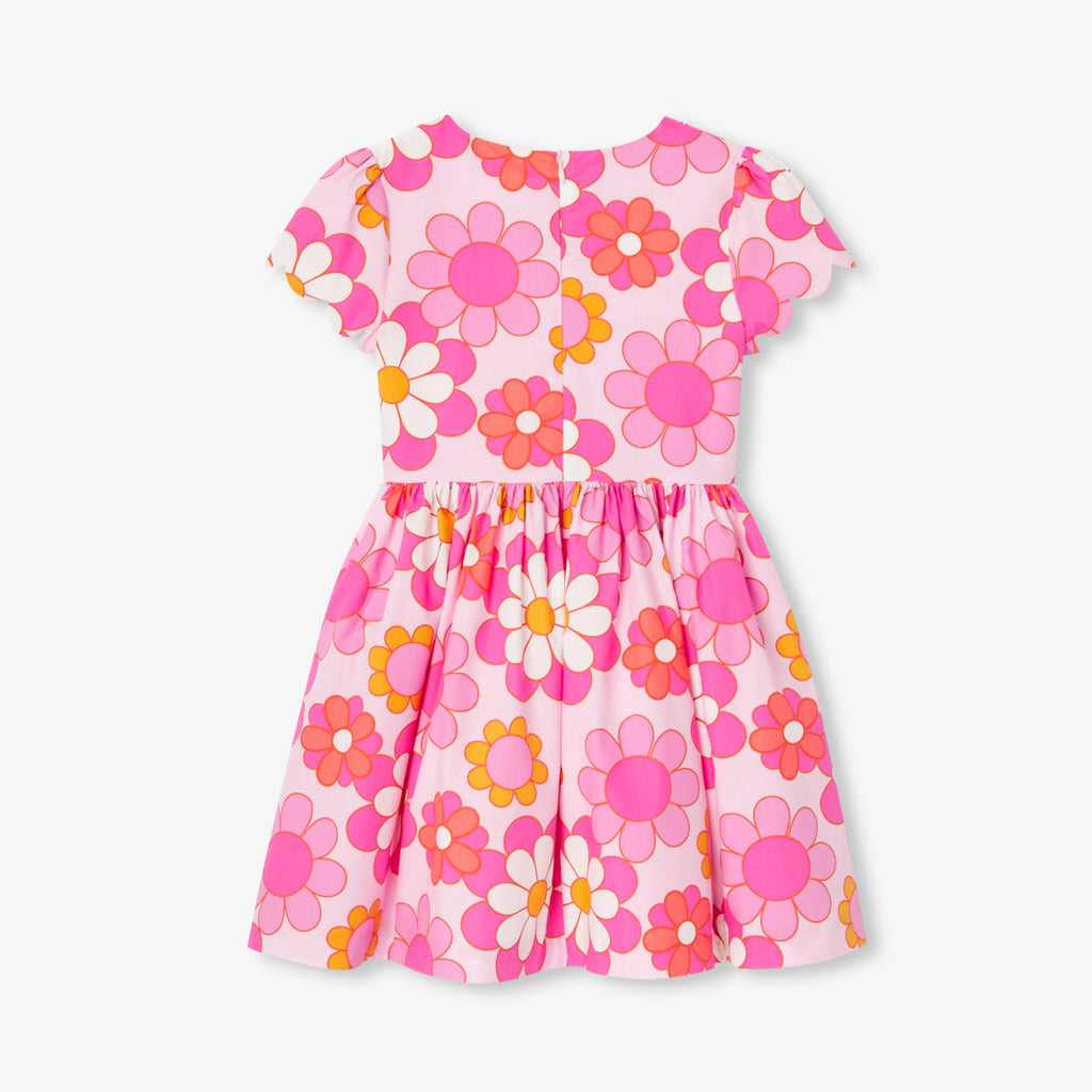 JC-TG068 Jacadi Girls Floral Cotton Dress