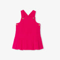 JC-NG061 Jacadi Baby Girl Velvet Pinafore Dress (Berry Pink)