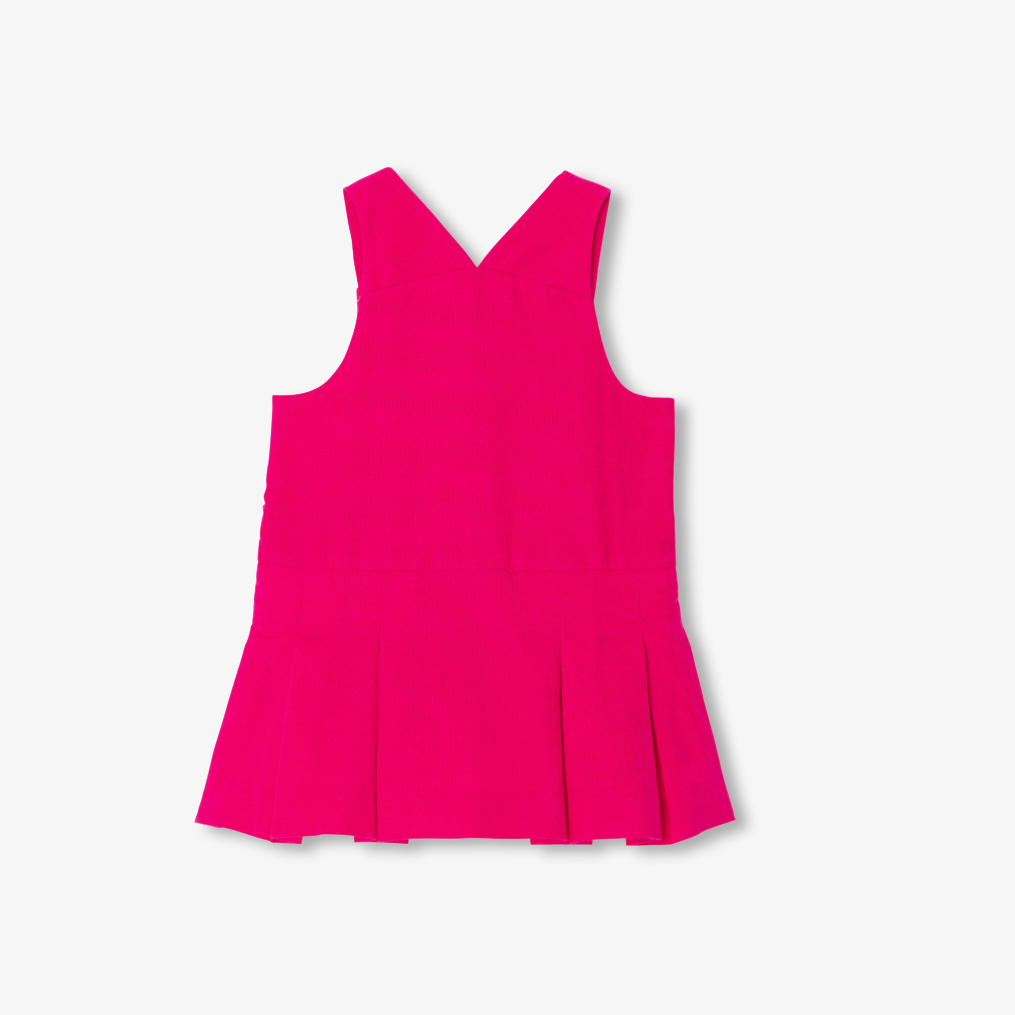 JC-NG061 Jacadi Baby Girl Velvet Pinafore Dress (Berry Pink)