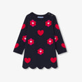 JC-NG057 Jacadi Baby Girl Jersey Dress - Navy