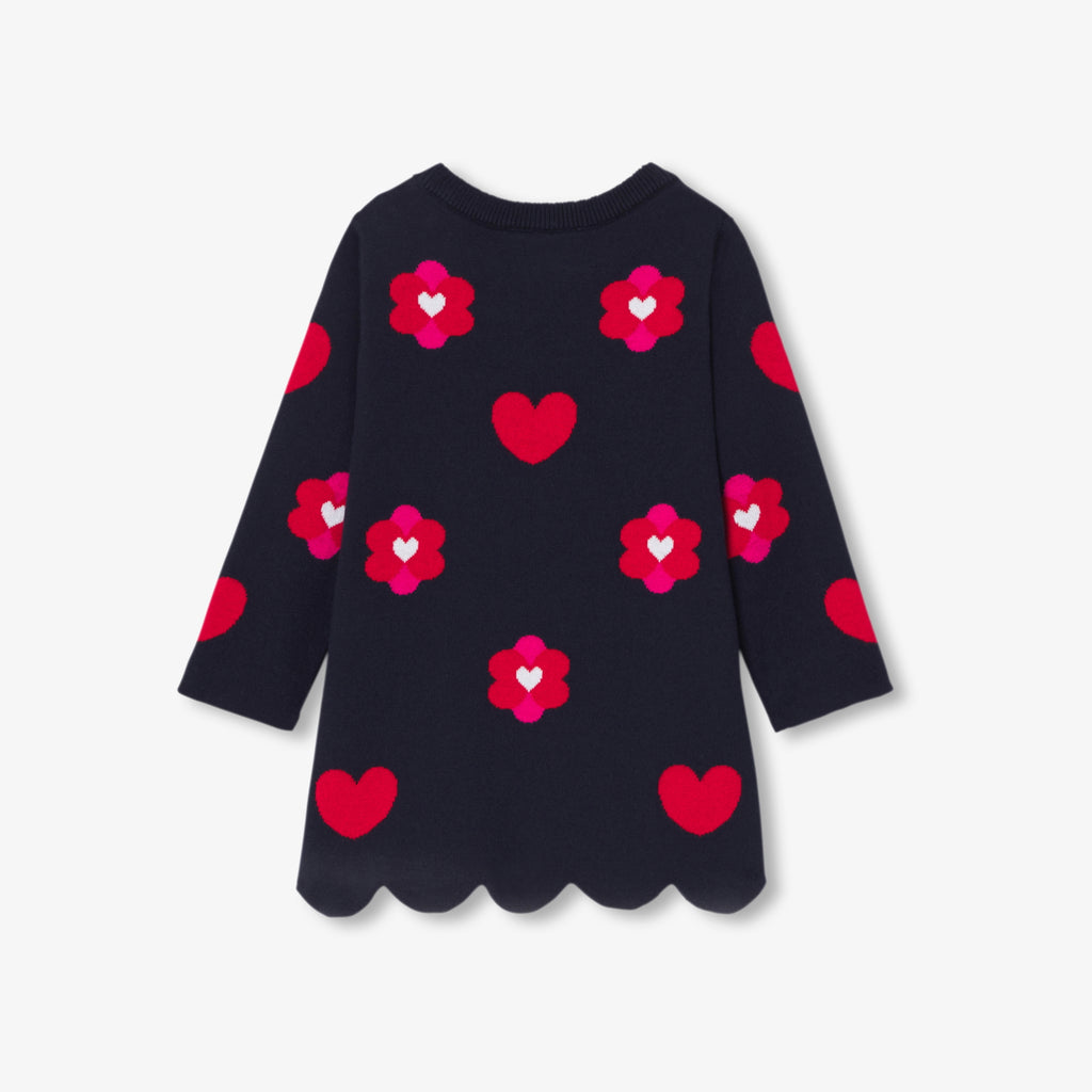 JC-NG057 Jacadi Baby Girl Jersey Dress - Navy