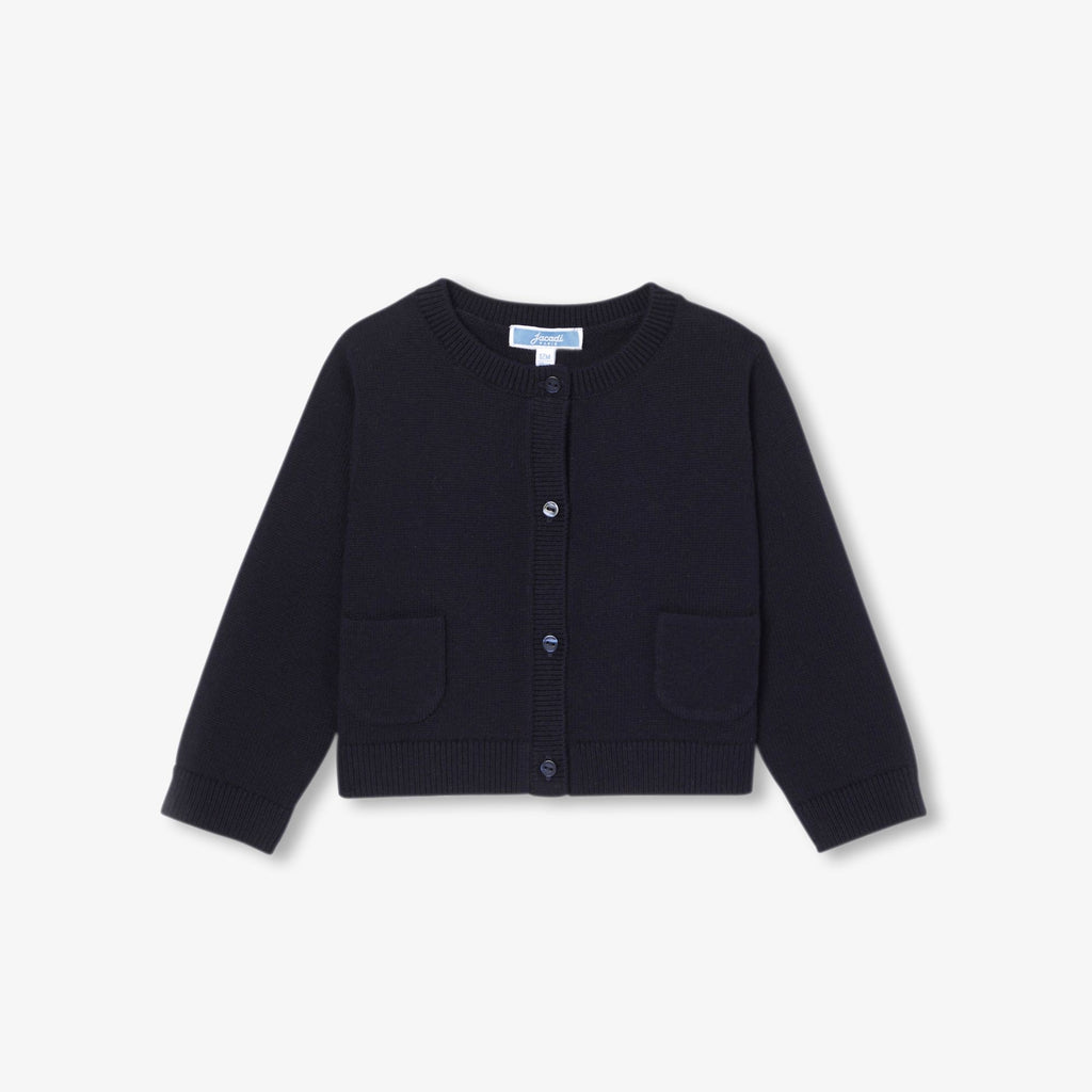 JC-NG133 - Jacadi Baby girl wool and cotton cardigan