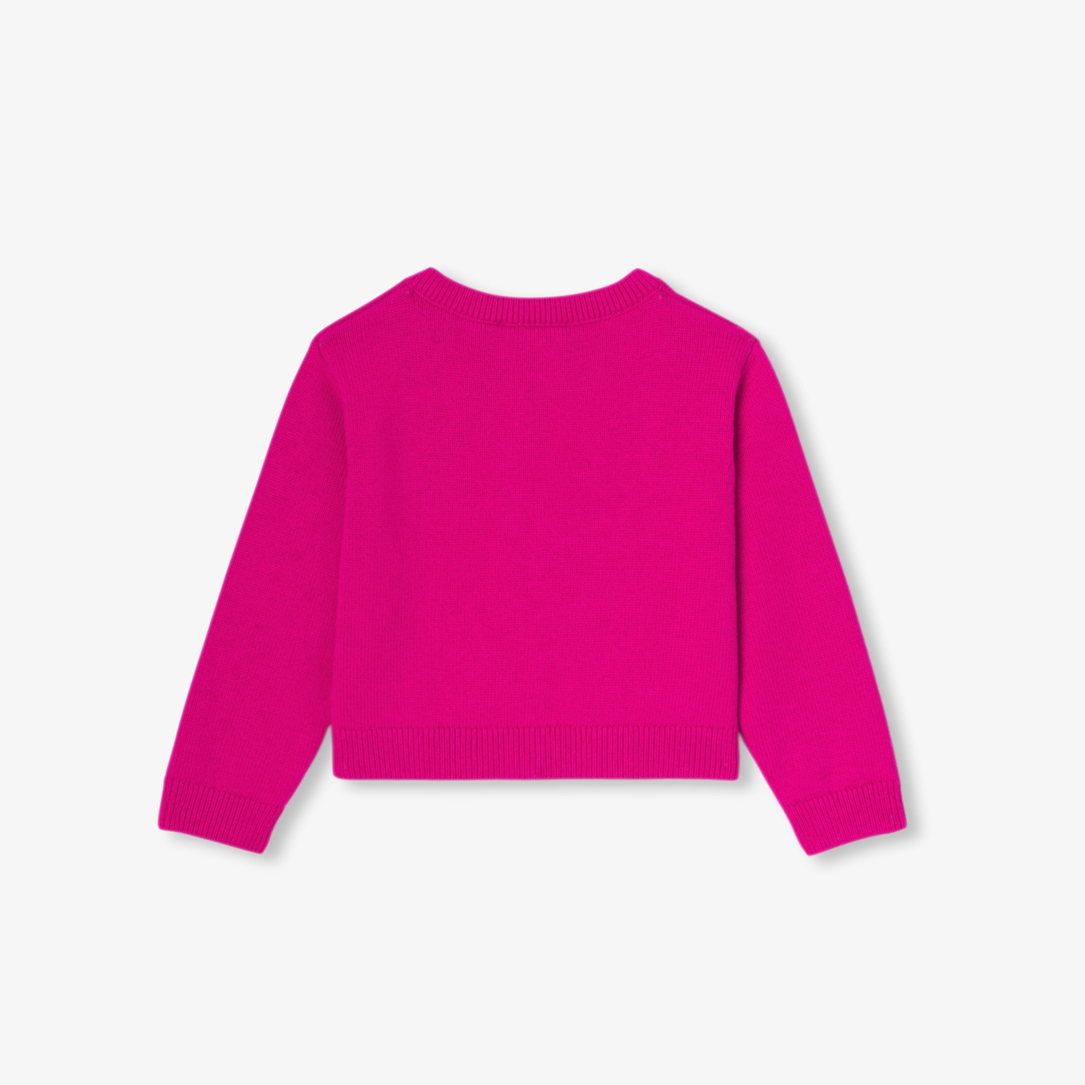 JC-NG038 Jacadi Wool & Cotton Cardigan for Baby Girl - Pink Granate