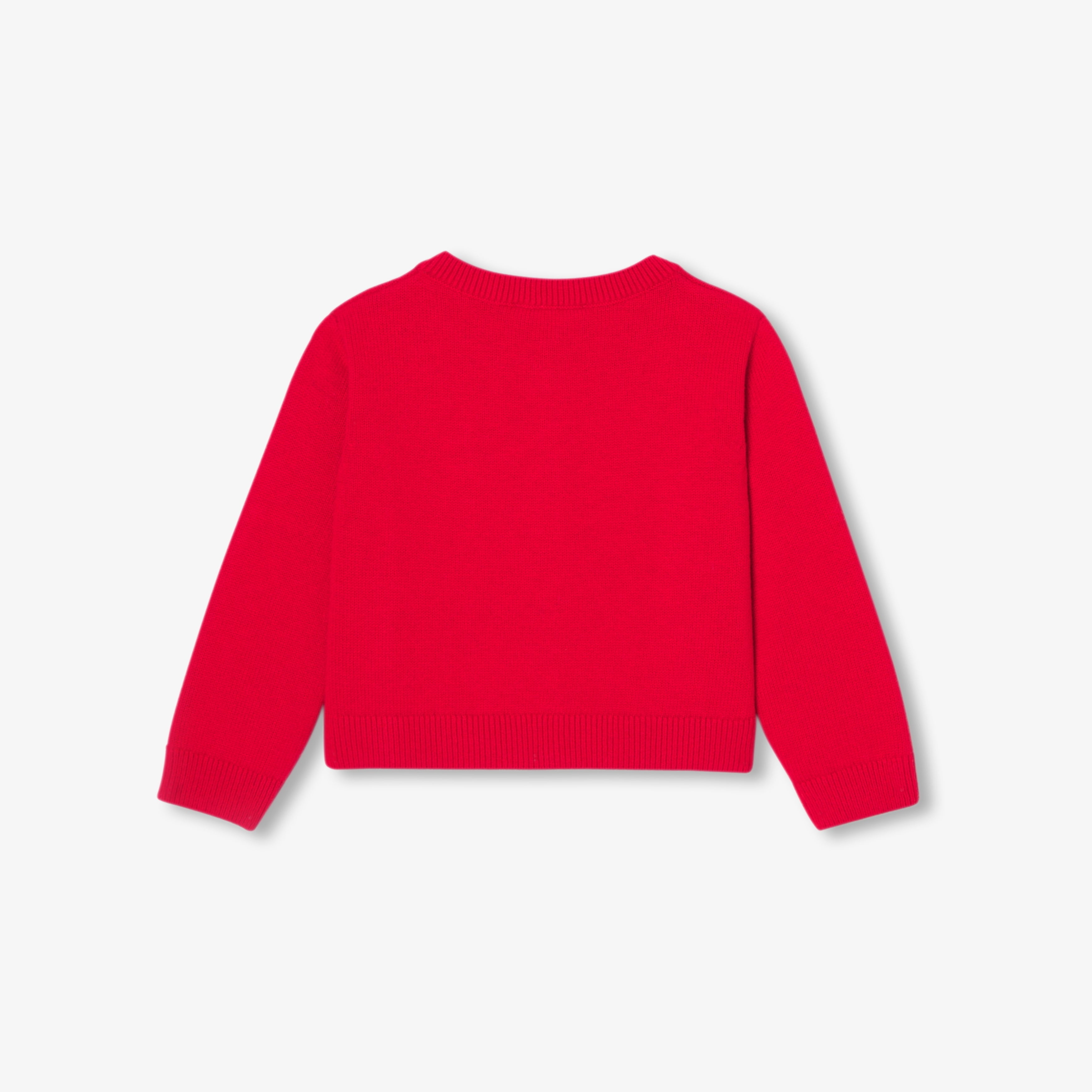 JC-NG039 Jacadi Wool & Cotton Cardigan for Baby Girl - Red