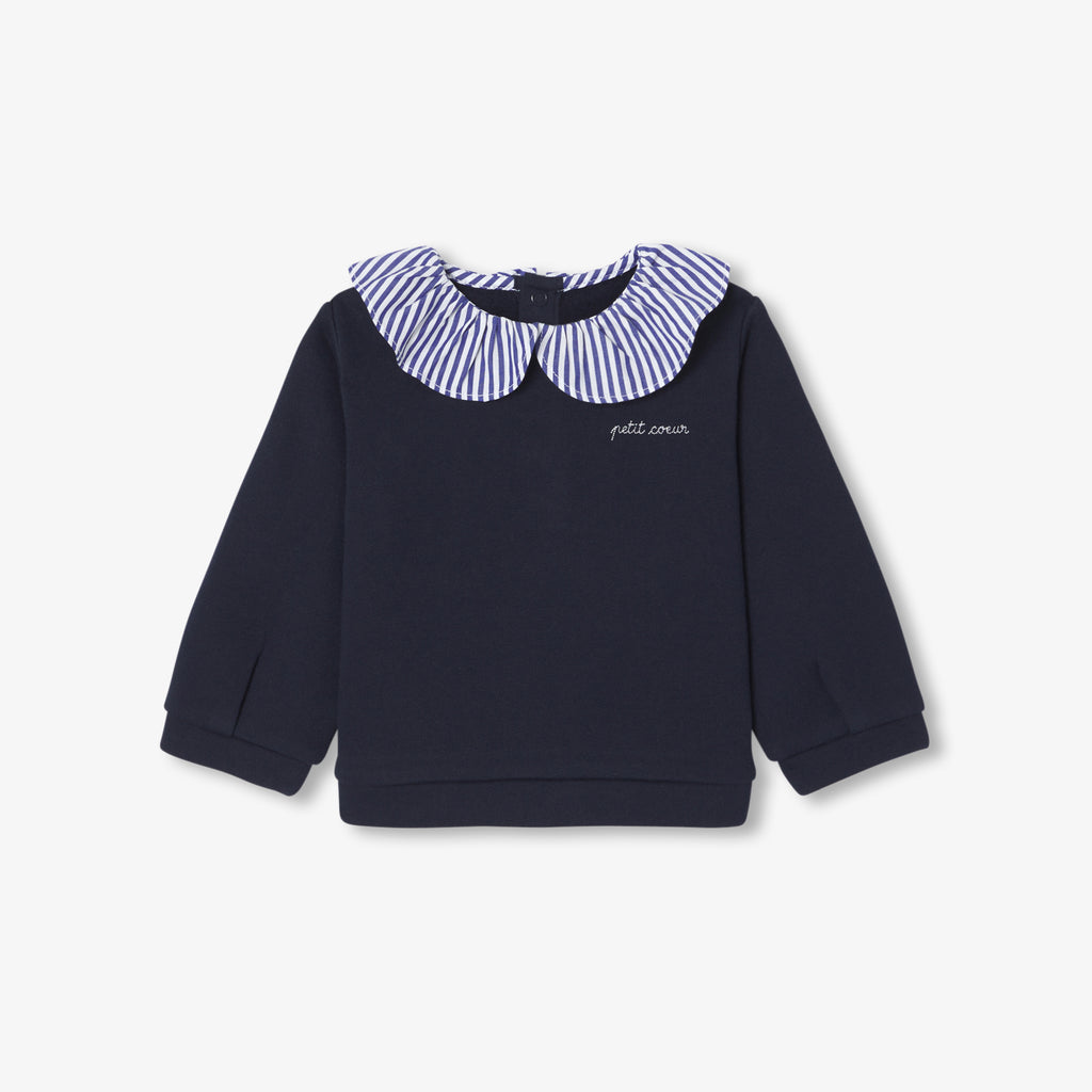 JC-NG096 - Jacadi Fleece Sweatshirt for Baby Girls