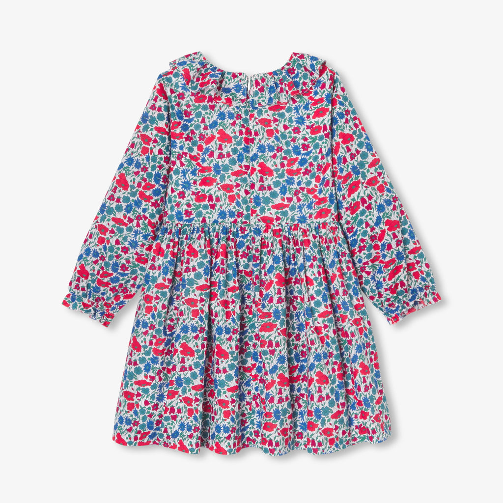 JC-TG036 Jacadi Liberty Fabric Long-Sleeve Dress for Girls