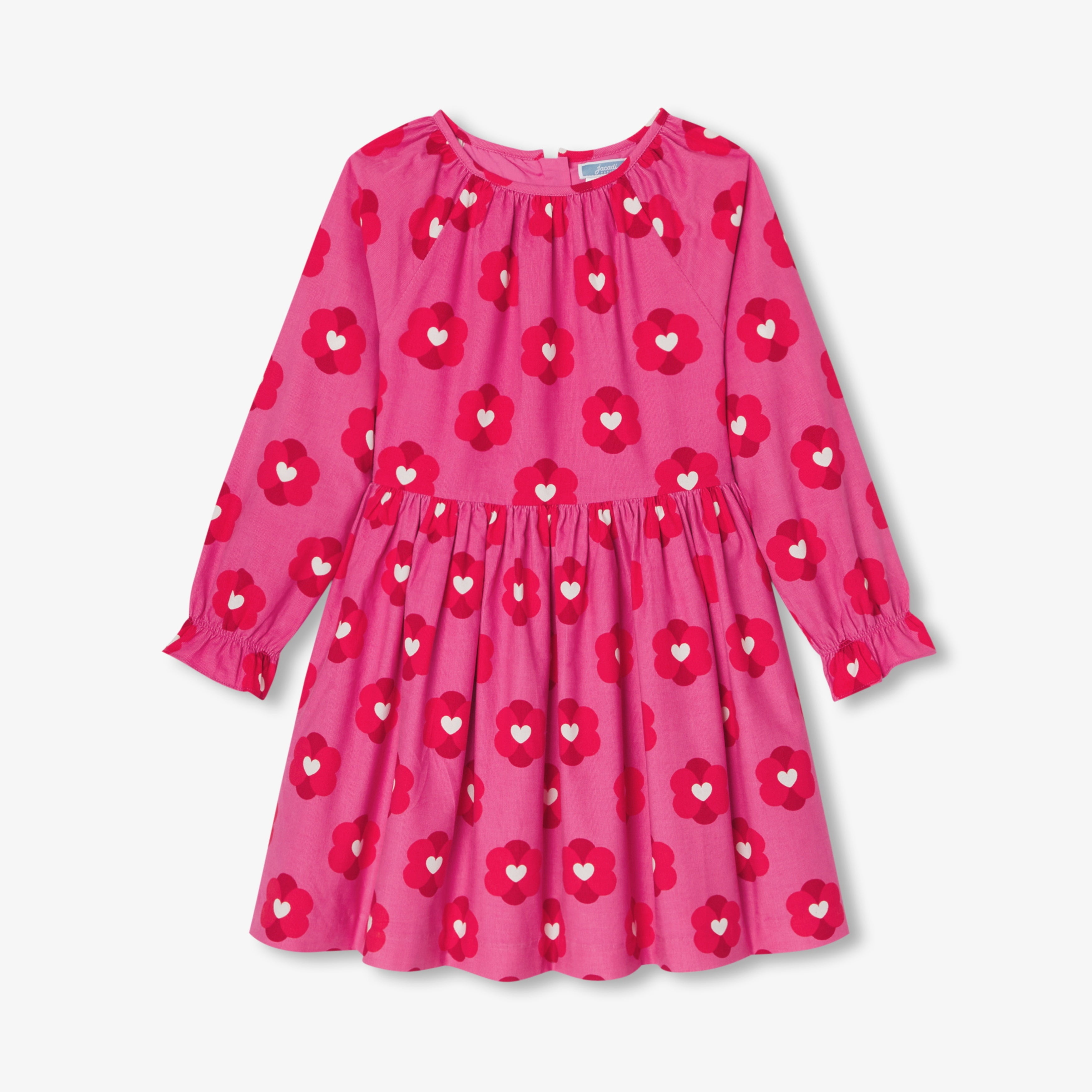JC-TG064 Jacadi Girls Corduroy Dress (Pink)