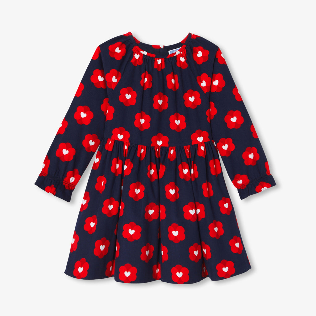 JC-TG063 Jacadi Girls Corduroy Dress (Midnight Blue)