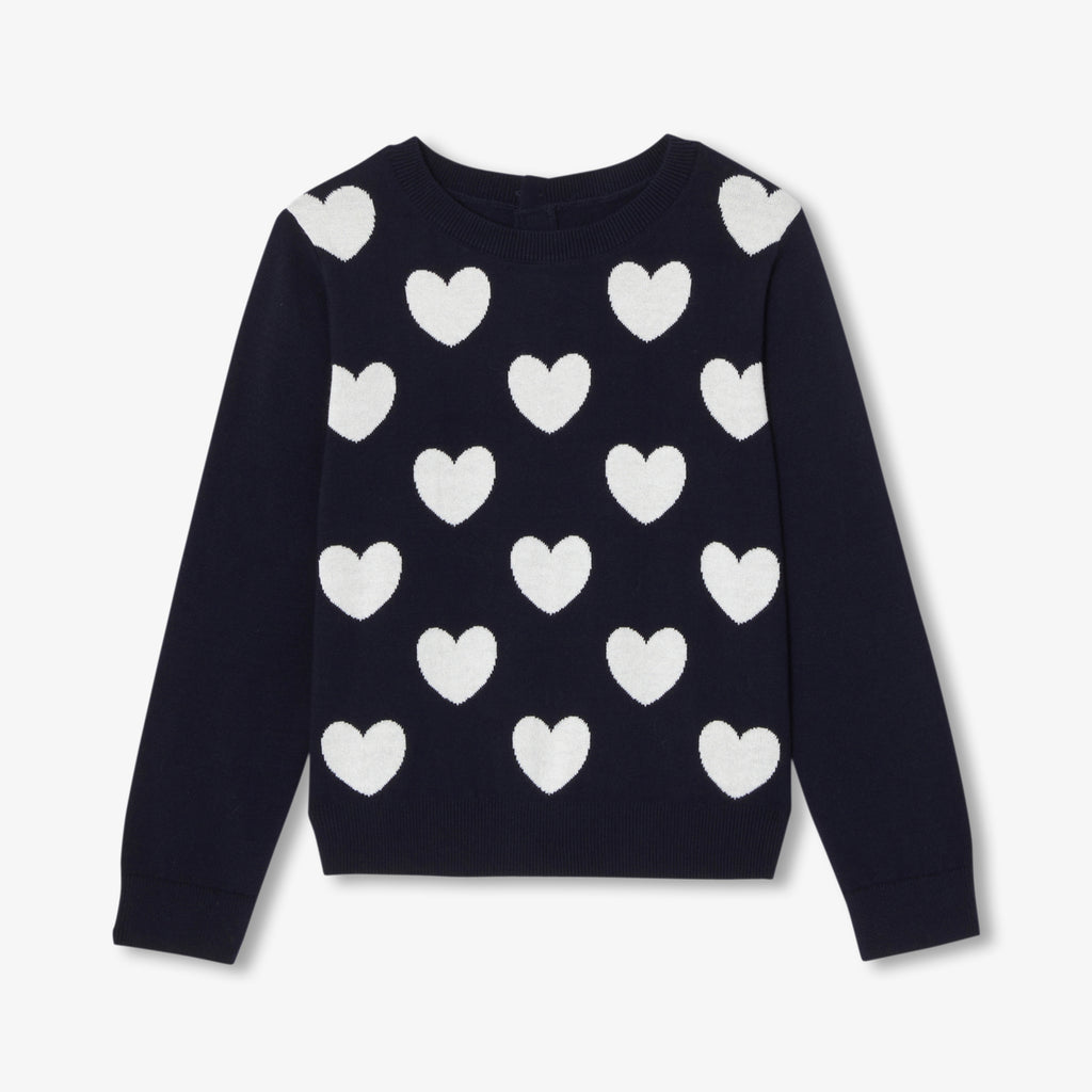 JC-TG050 Jacadi Girls Sweater in cotton girls (blu navy/multico)