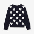 JC-TG050 Jacadi Girls Sweater in cotton girls (blu navy/multico)