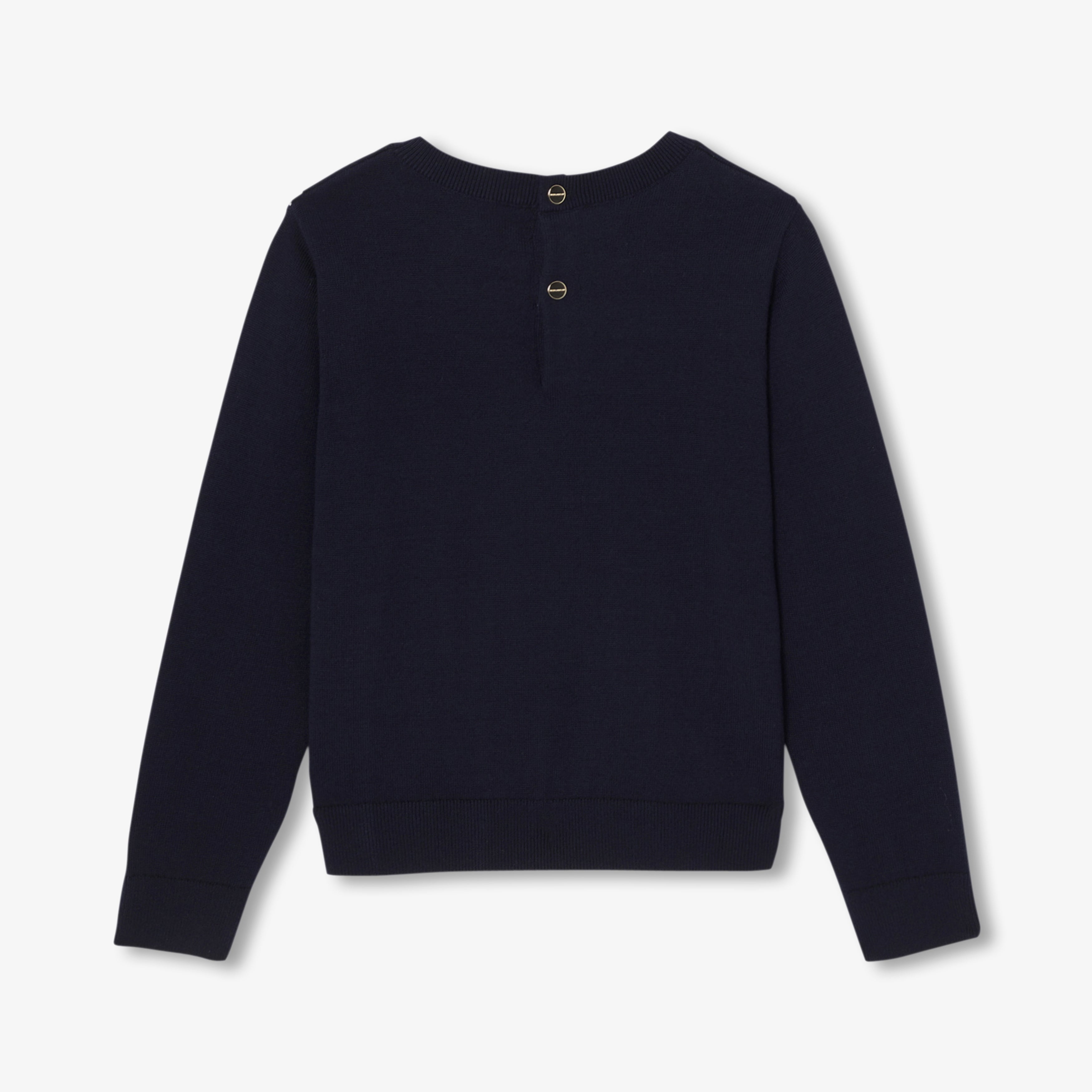 JC-TG050 Jacadi Girls Sweater in cotton girls (blu navy/multico)
