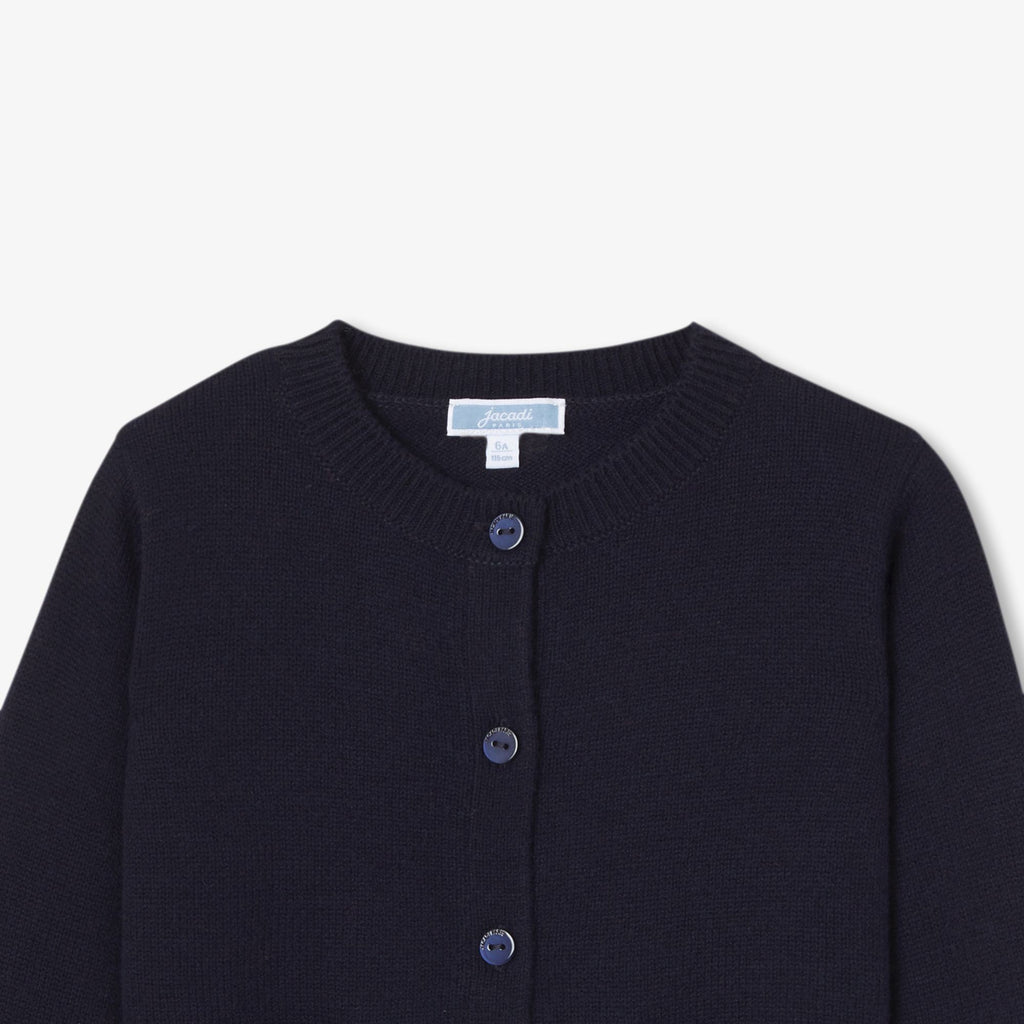 Cardigan in Lana E Cashmere Girl - Blu Navy Jacadi