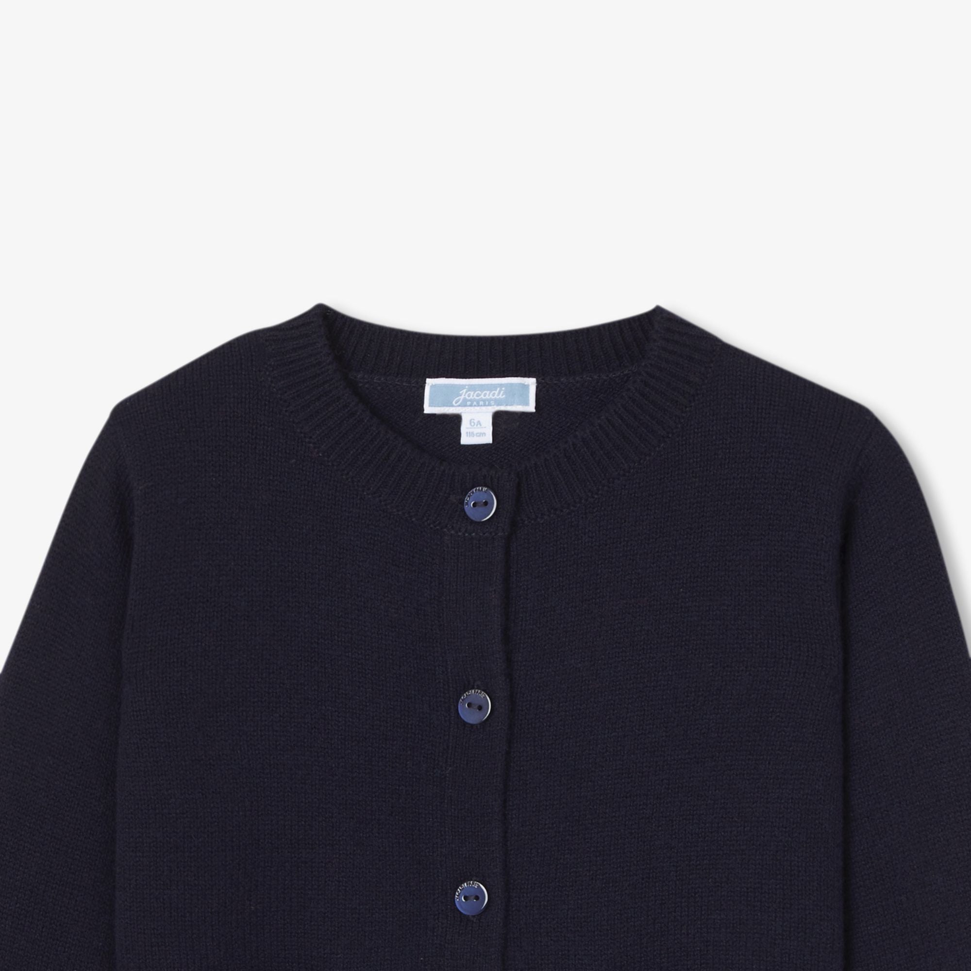 Cardigan in Lana E Cashmere Girl - Blu Navy Jacadi