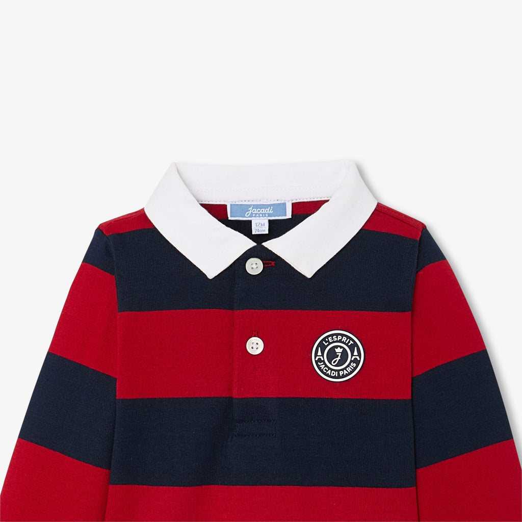 Baby boy long-sleeved polo shirt