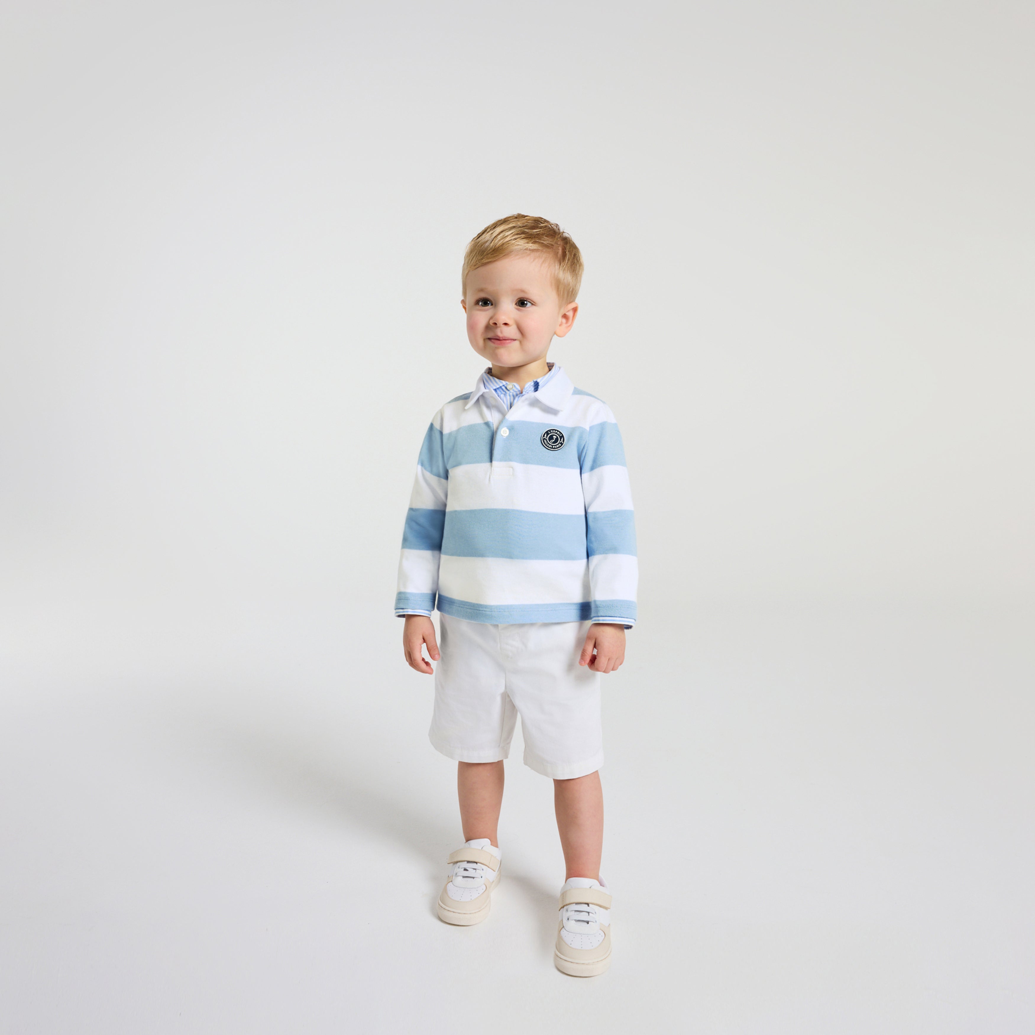 JC-NB054 - Jacadi Long-sleeved polo shirt for baby boy
