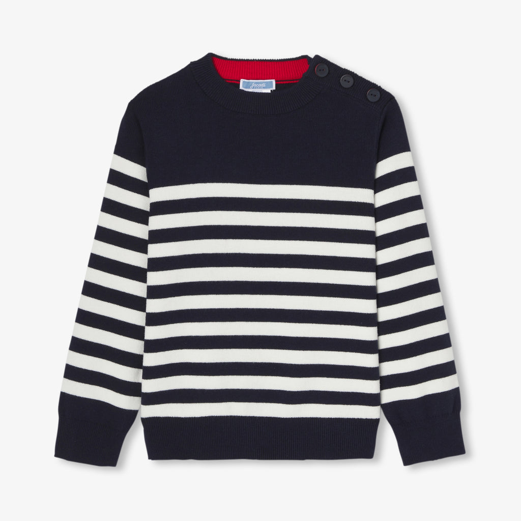 JC-TB025 - Jacadi Boy's sailor-style sweater