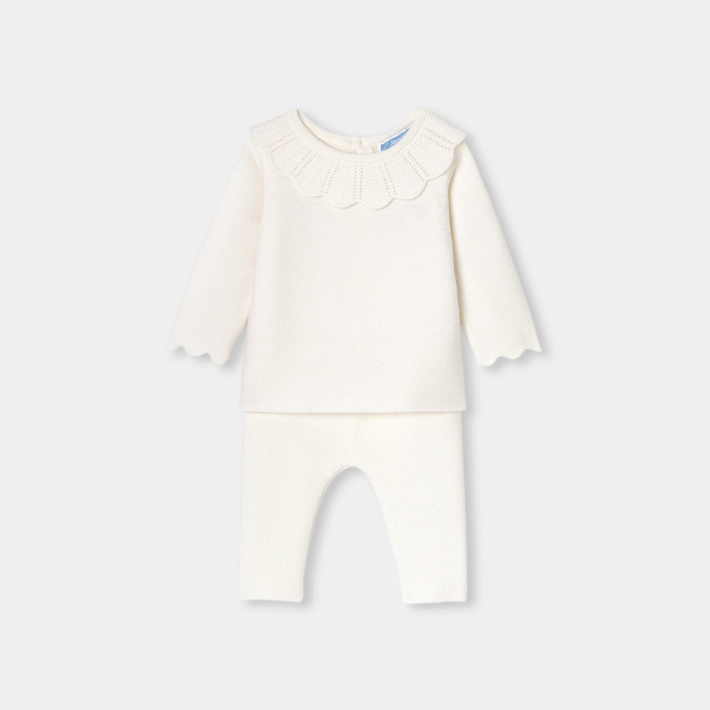 JC-NG075 Jacadi Baby Girl Outfit Set In Wool