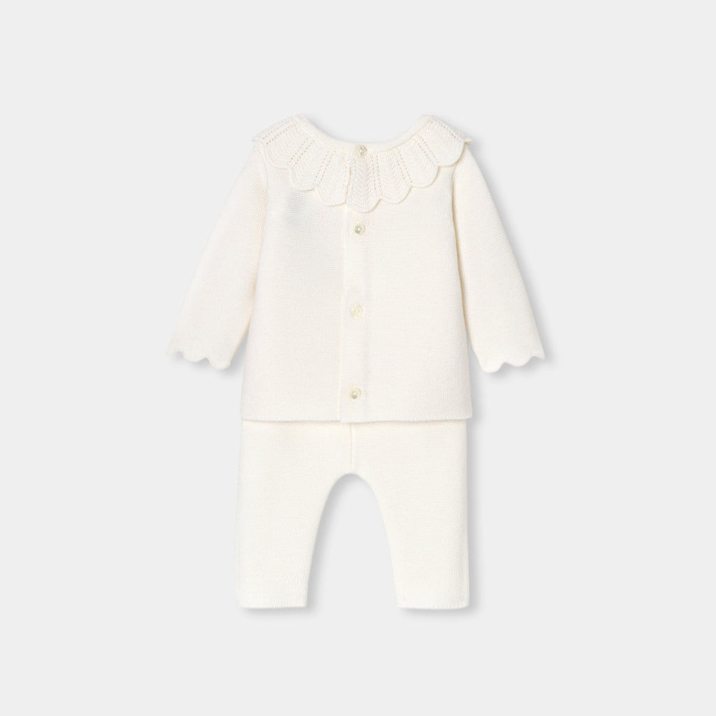 JC-NG075 Jacadi Baby Girl Outfit Set In Wool