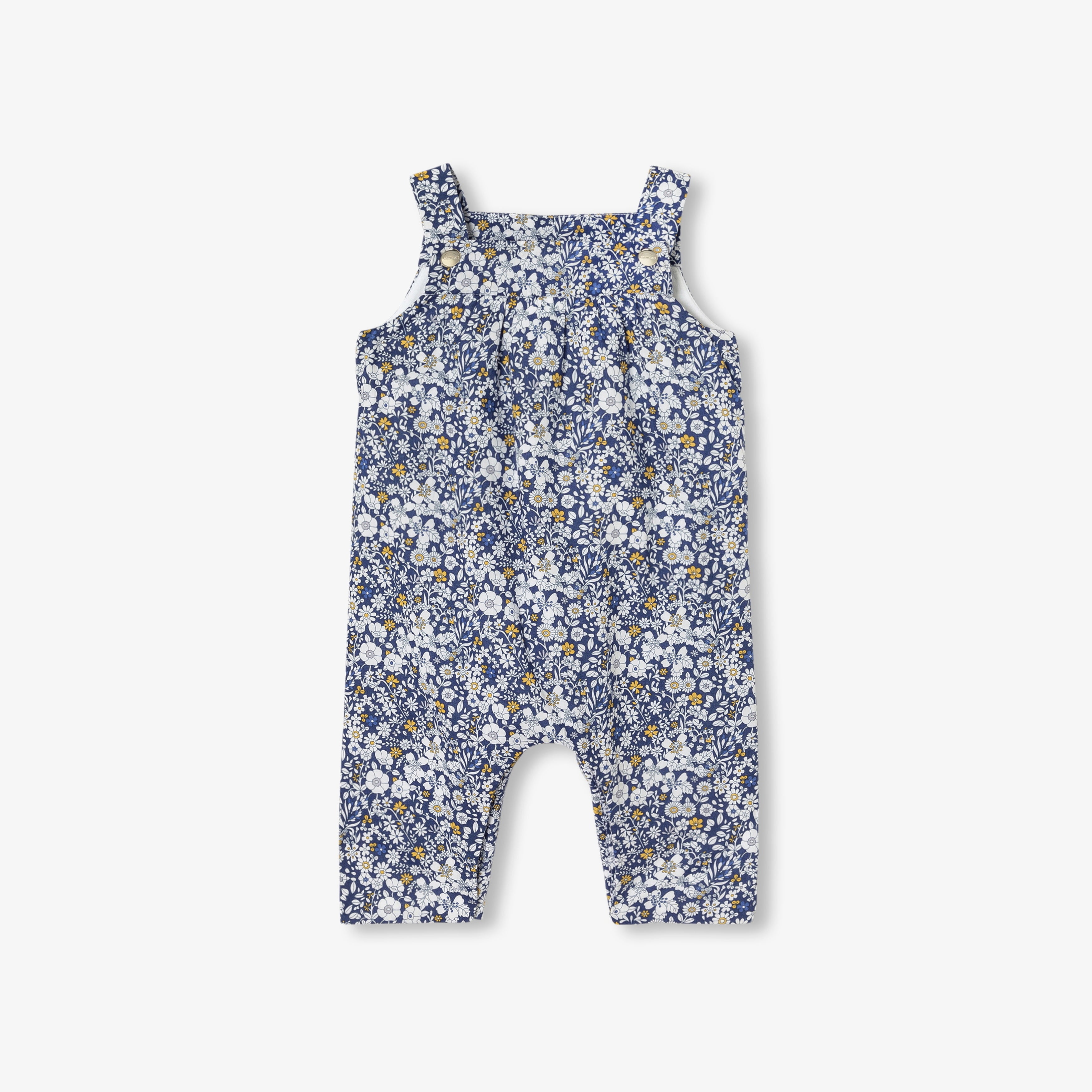 JC-NG045 Jacadi Liberty Fabric Overalls for Baby Girl