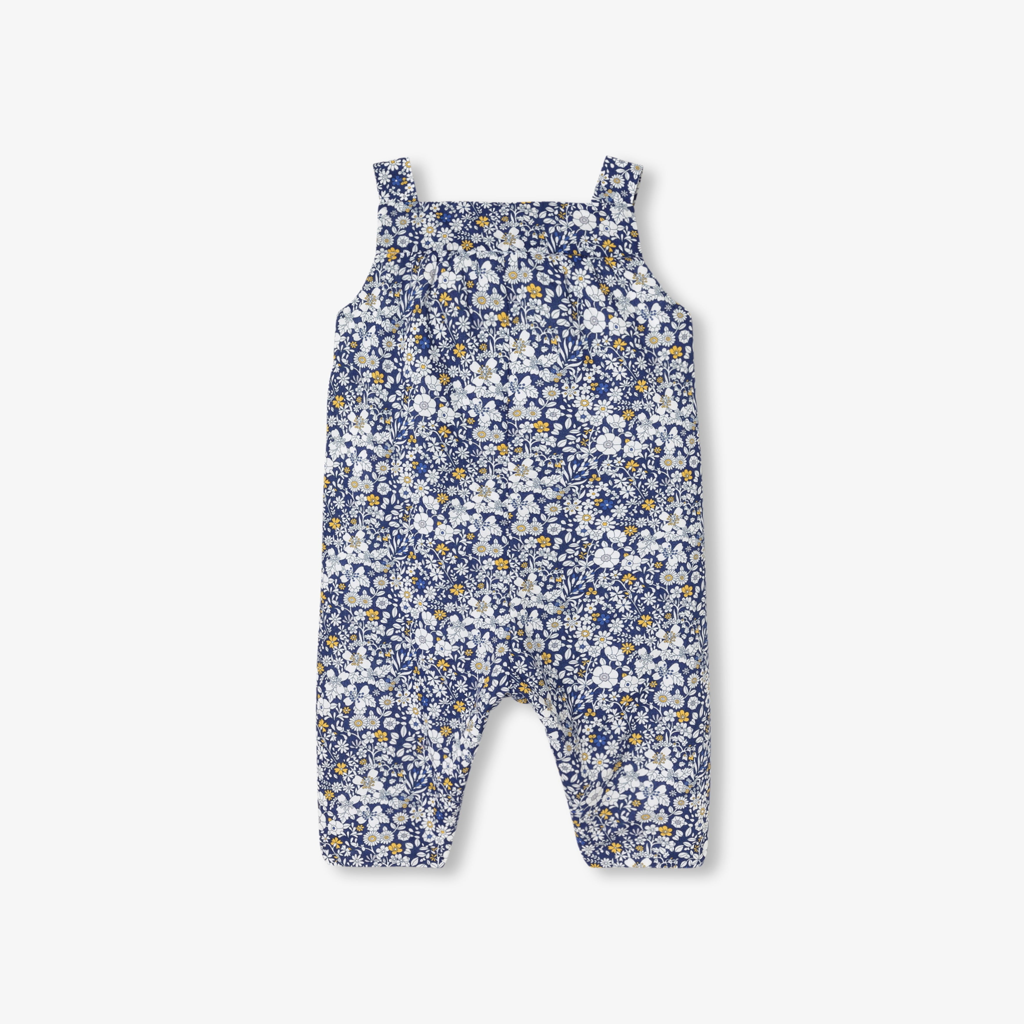 JC-NG083 Jacadi Baby Girl Liberty Fabric Dungarees