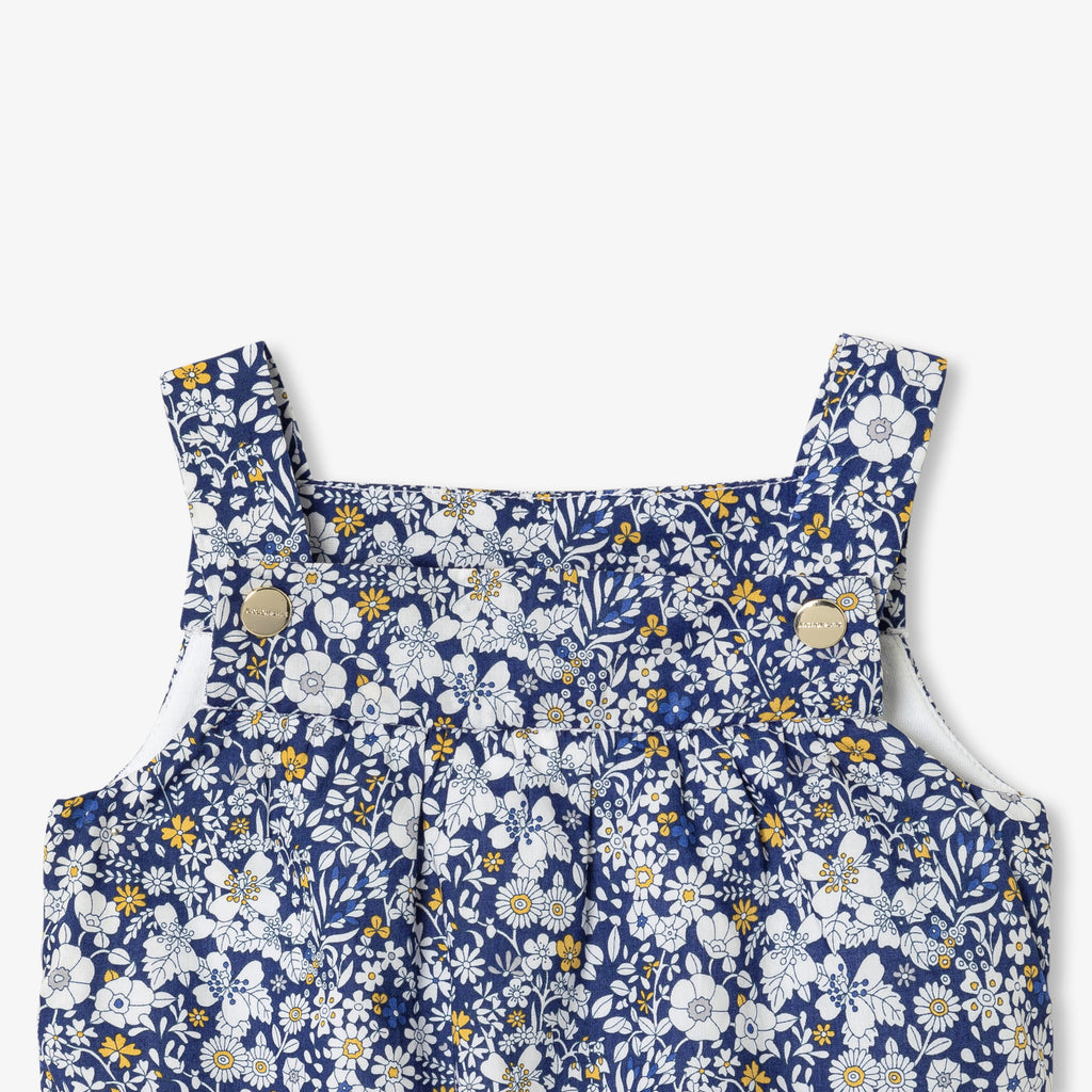 JC-NG083 Jacadi Baby Girl Liberty Fabric Dungarees