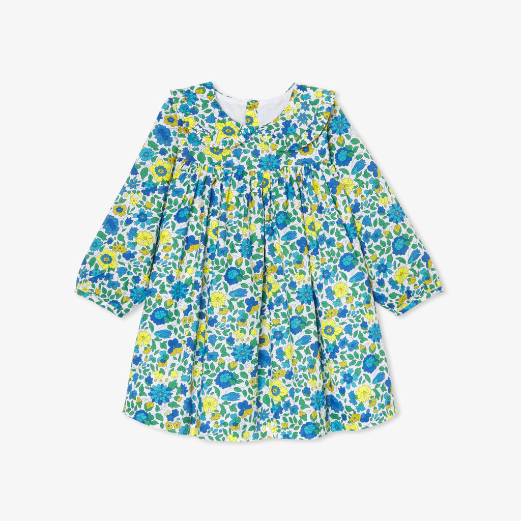 JC-NG044 Jacadi Liberty Fabric Dress for Baby Girl