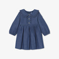 JC-NG068 Jacadi Baby Girl Lightweight Denim Dress (Light Denim)