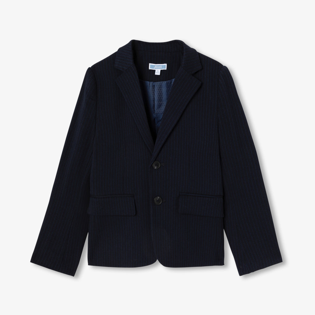 JC-TB017 Jacadi Kids' Flannel Jacket - Navy Blue