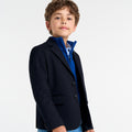 JC-TB017 Jacadi Kids' Flannel Jacket - Navy Blue