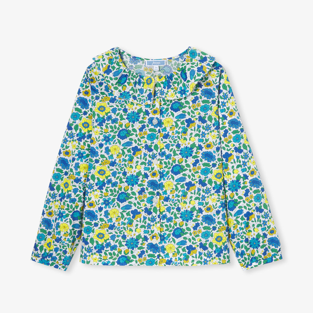 JC-TG071 Jacadi Girl Liberty Fabric Blouse