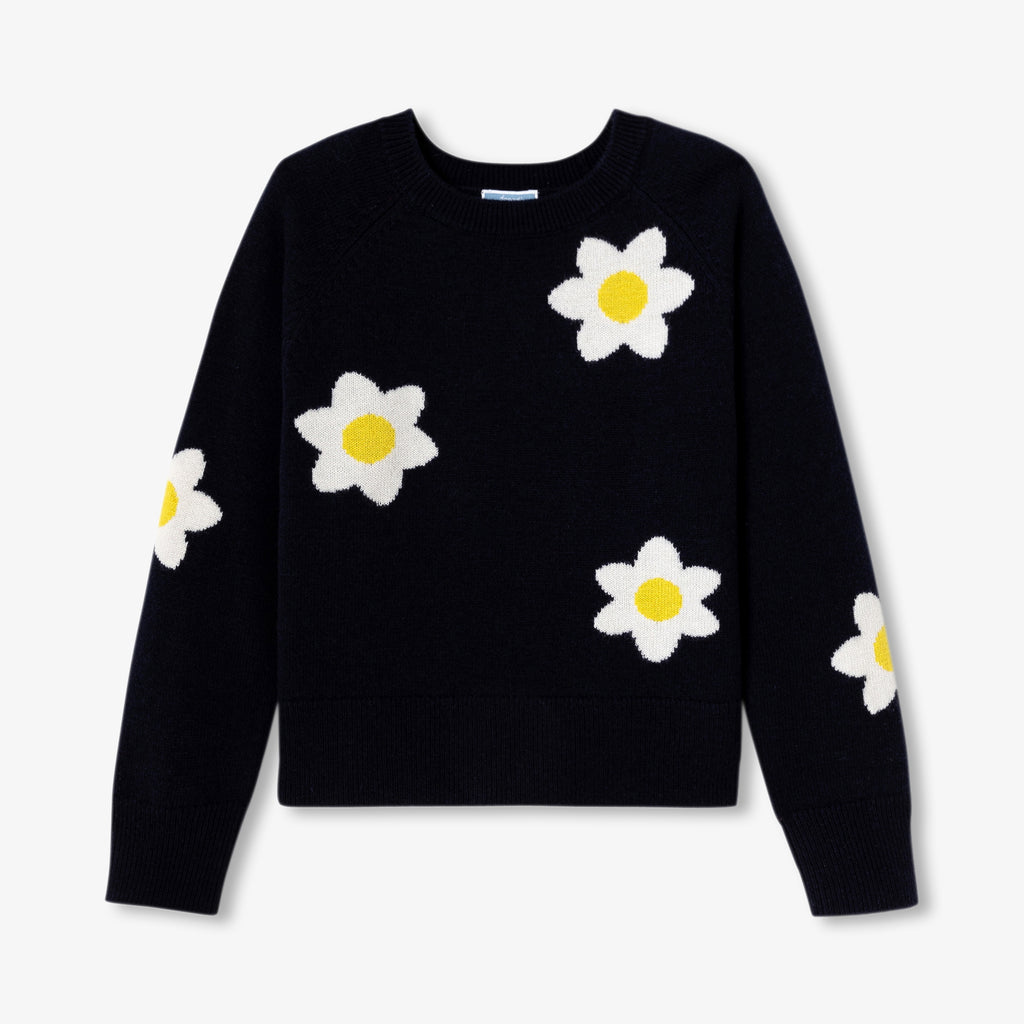 JC-TG049 Jacadi Girls Sweater wool-rich girls (blu/multico)