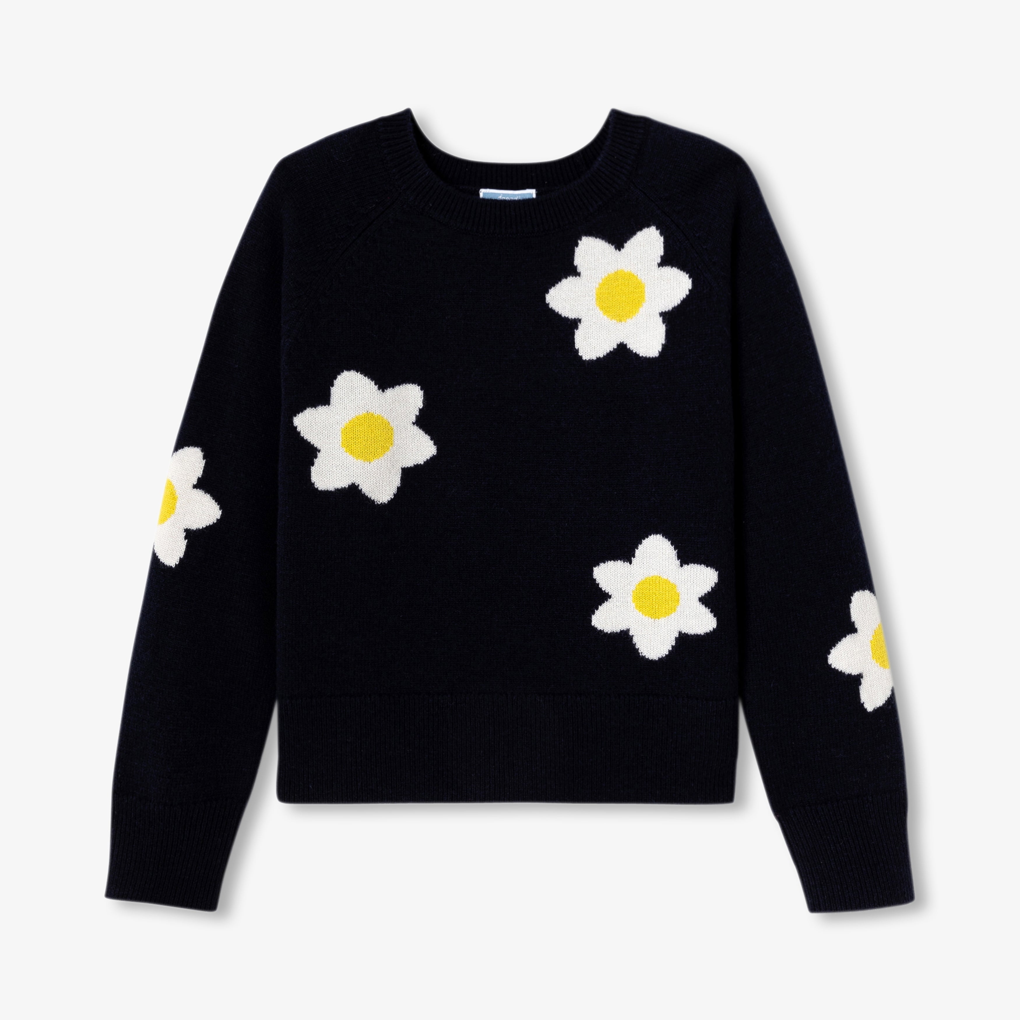 JC-TG049 Jacadi Girls Sweater wool-rich girls (blu/multico)