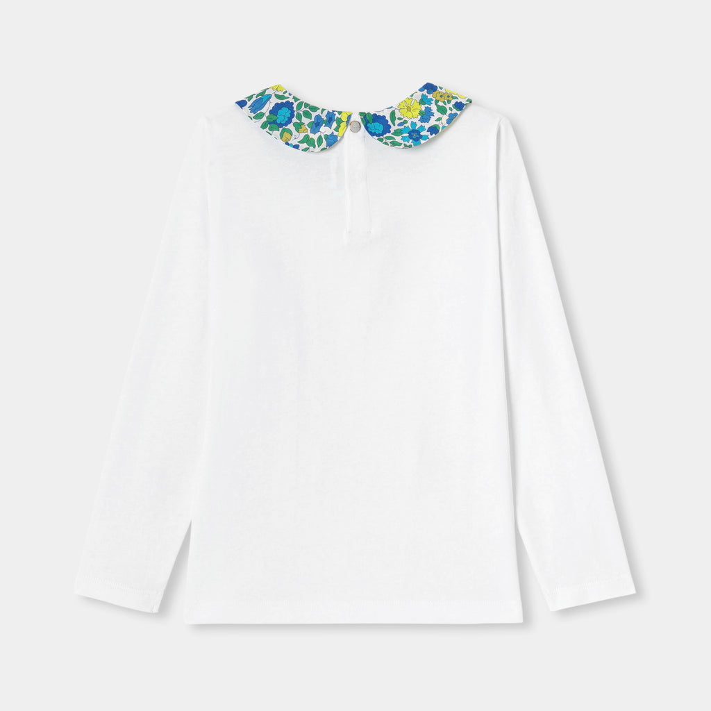 JC-TG072 Jacadi Girl T-shirt with Liberty Collar