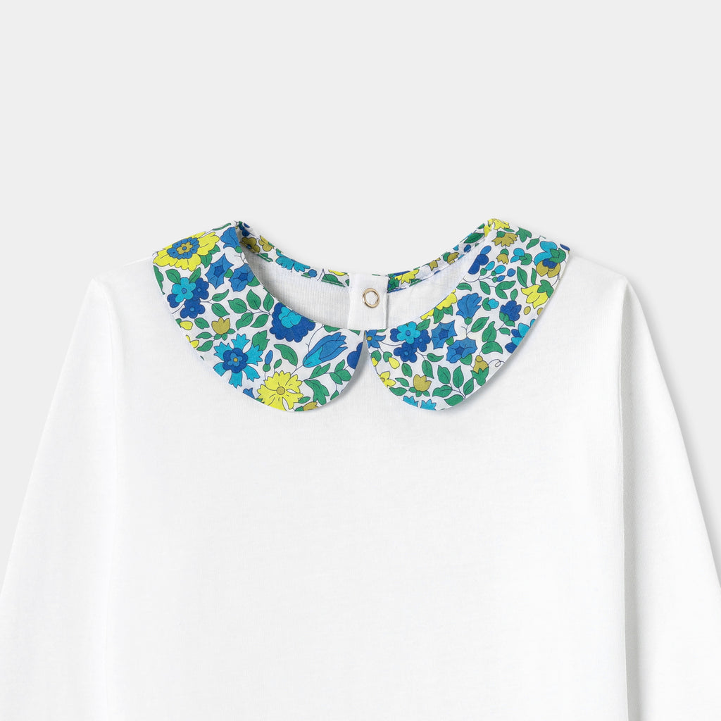 JC-TG072 Jacadi Girl T-shirt with Liberty Collar