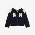 JC-NG072 Jacadi Baby girl's wool and cashmere cardigan - navy blue jacadi