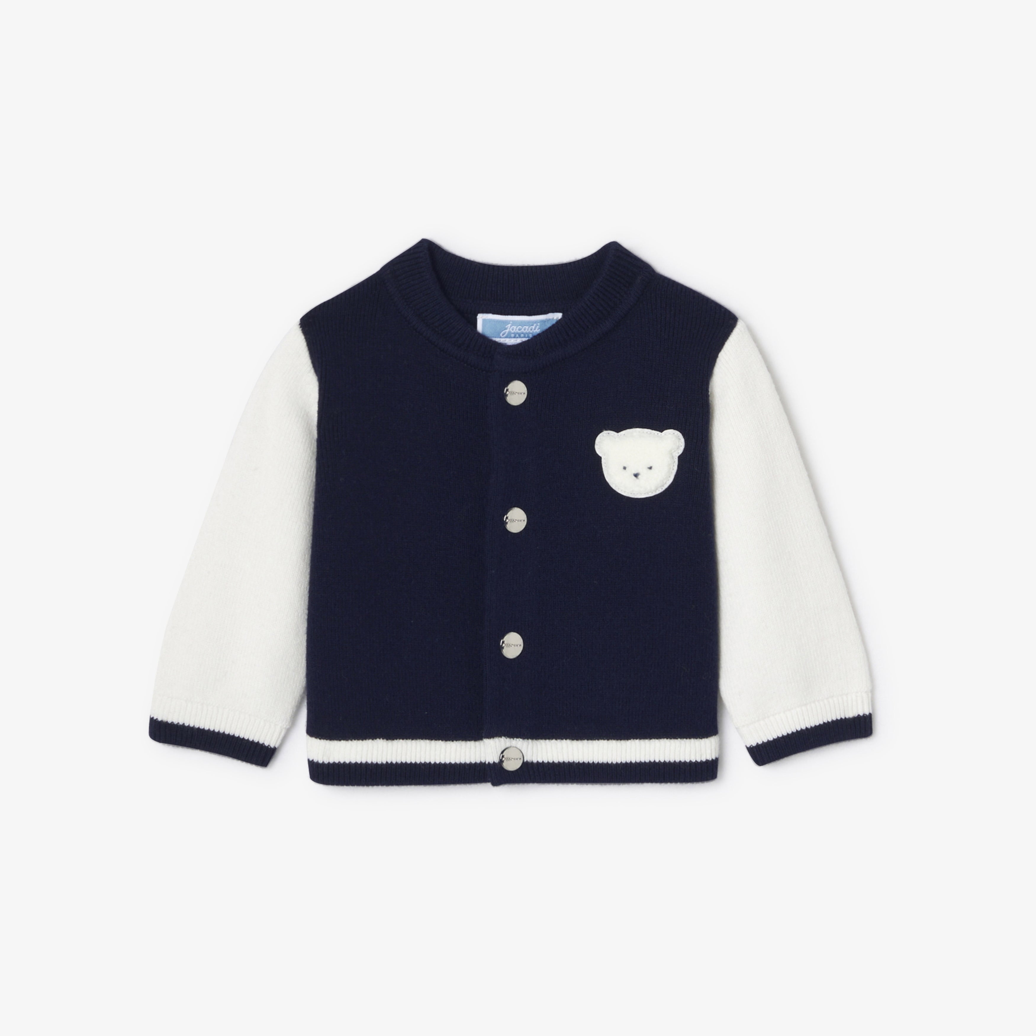 JC-NB031 Jacadi Teddy-Style Cardigan for Baby Boy