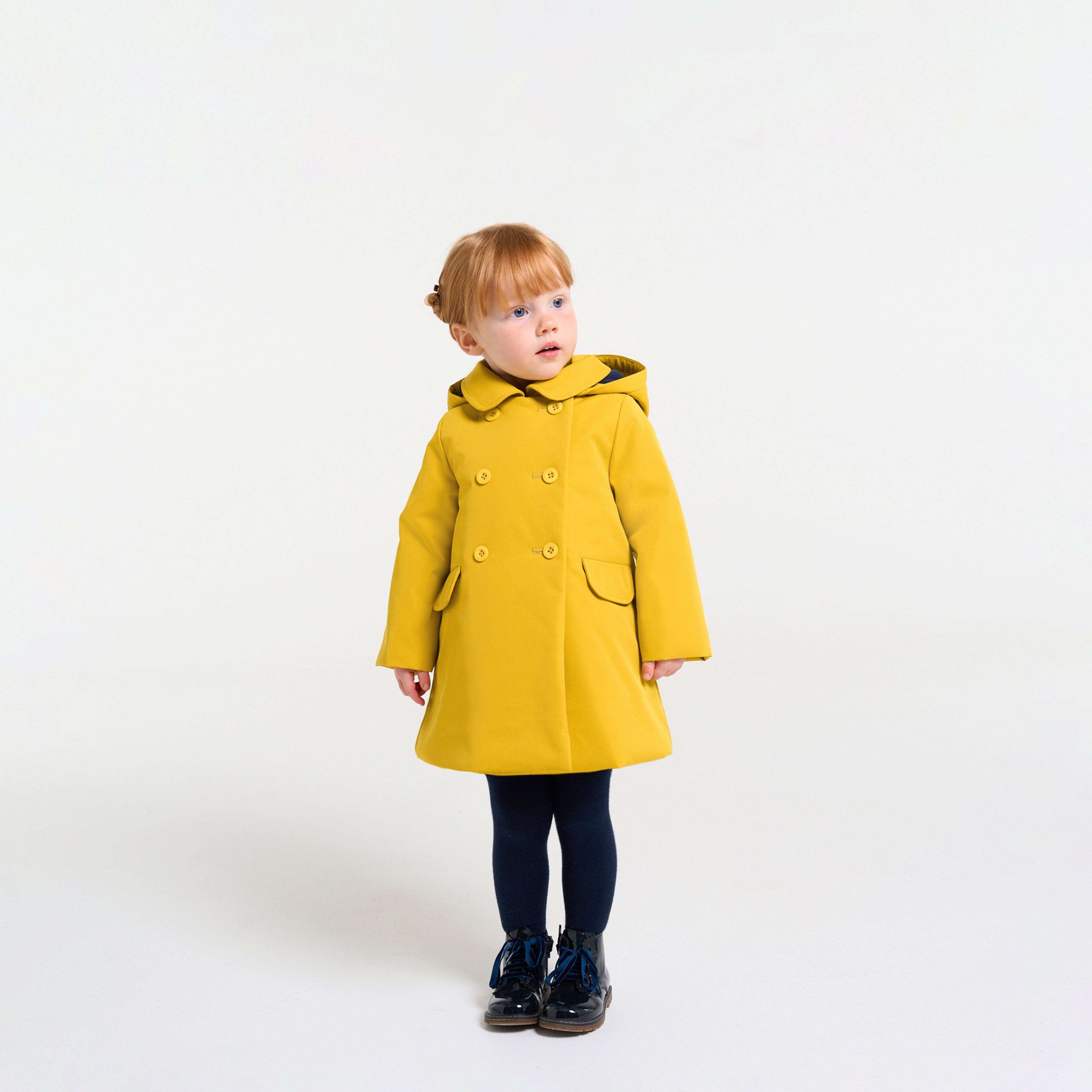 JC-NG053 Jacadi Baby Girl Raincoat - Sunshine Yellow