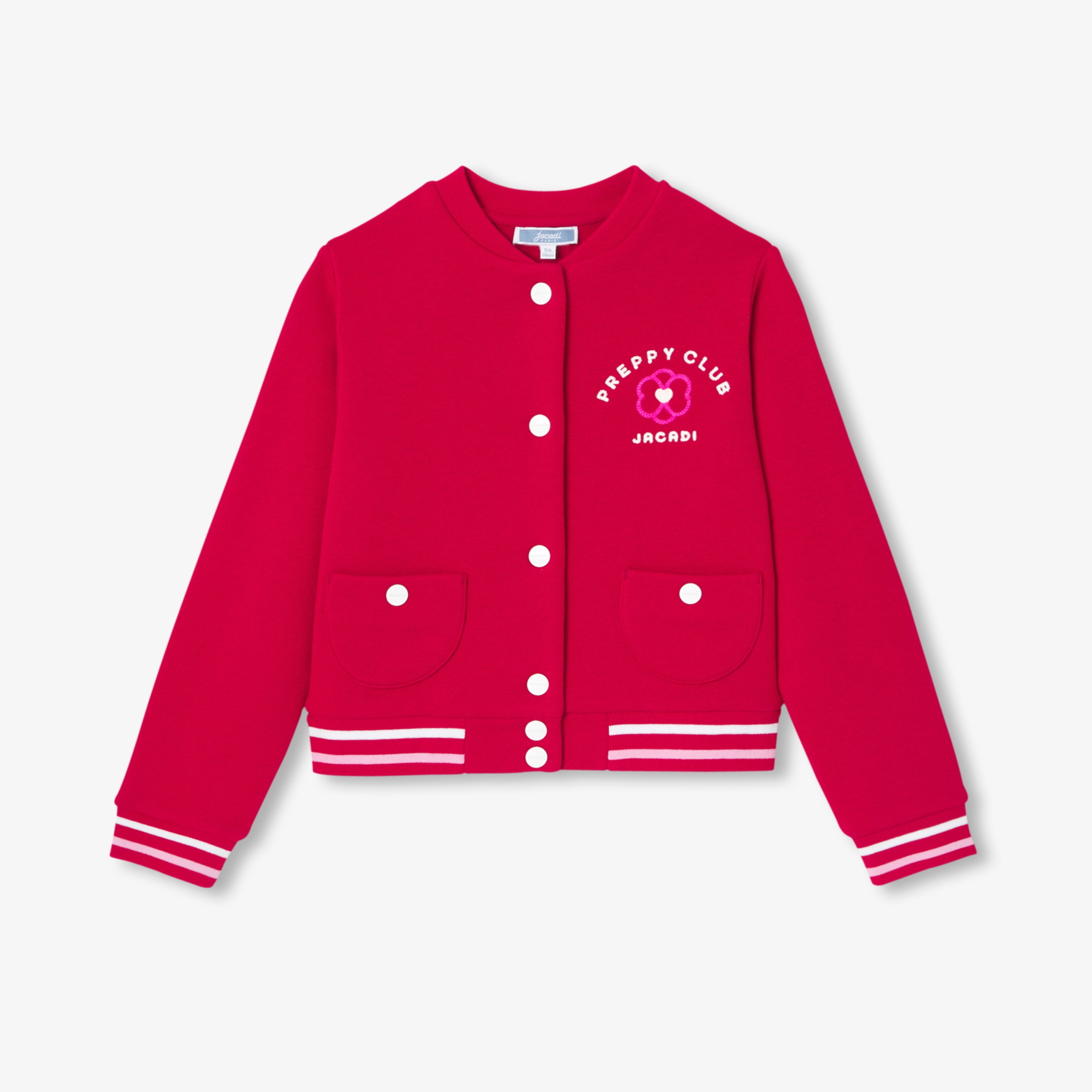 JC-TG045 Jacadi Girls Teddy Cardigan - Brick Red