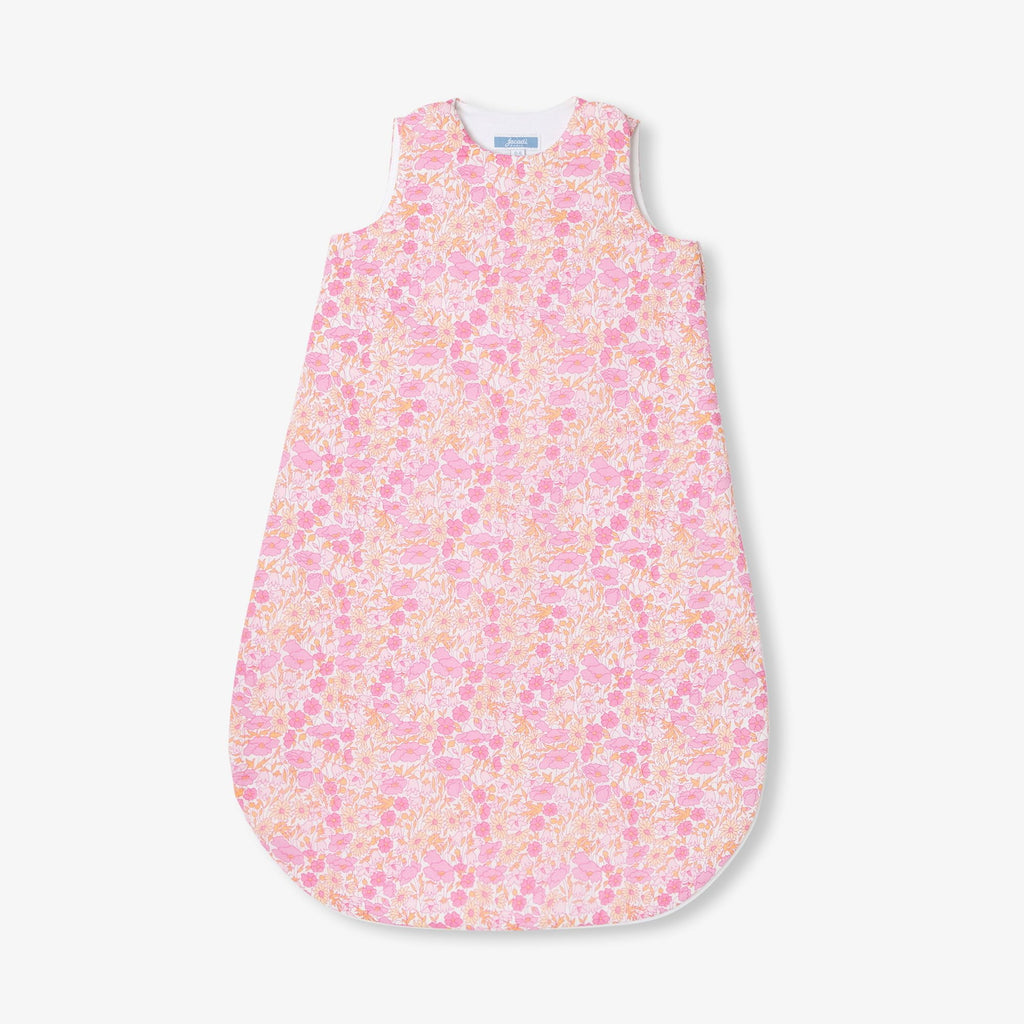 Sacco Nanna Baby Girl 0-6 Mesi in Liberty Fabric - Pink/Multicolour