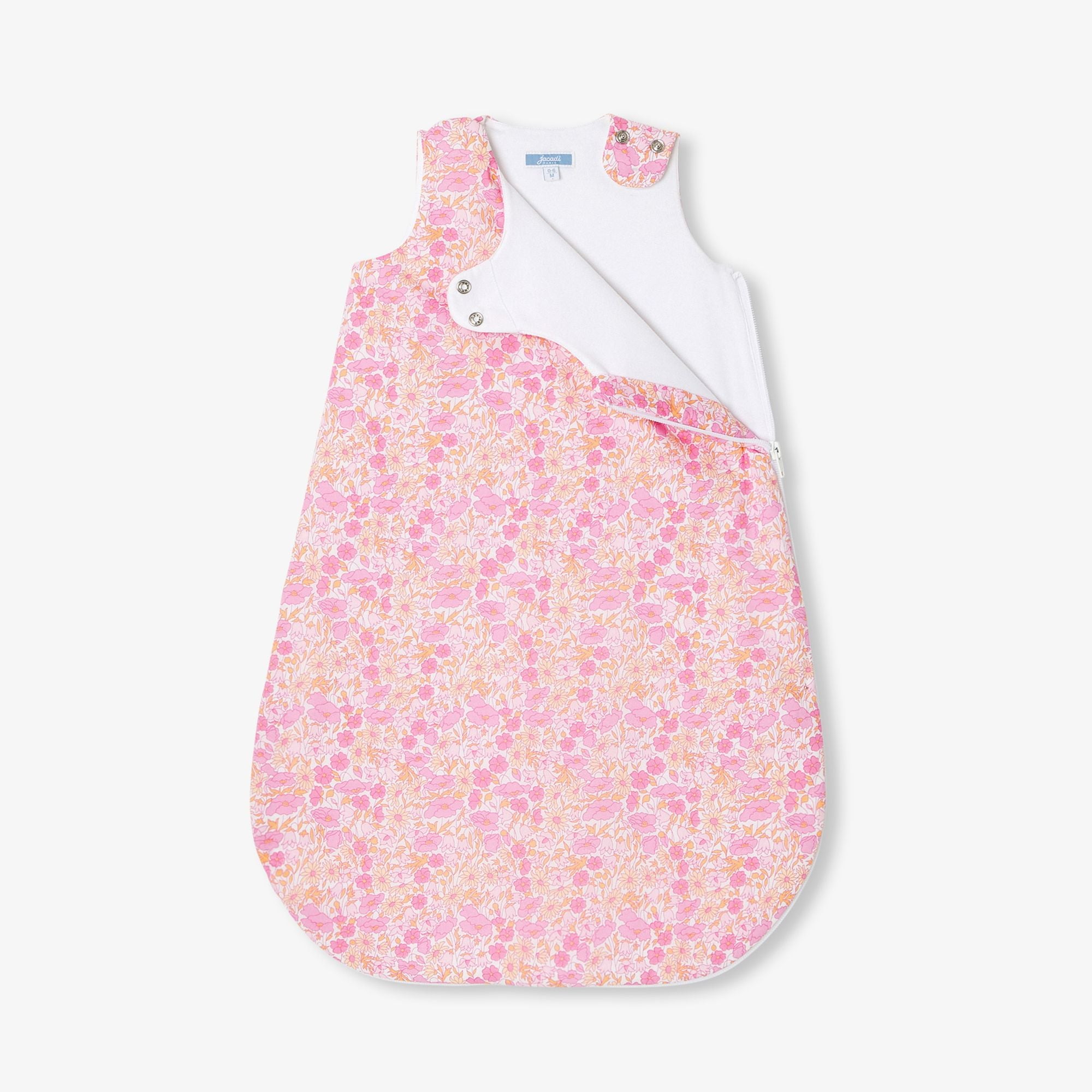 Sacco Nanna Baby Girl 0-6 Mesi in Liberty Fabric - Pink/Multicolour