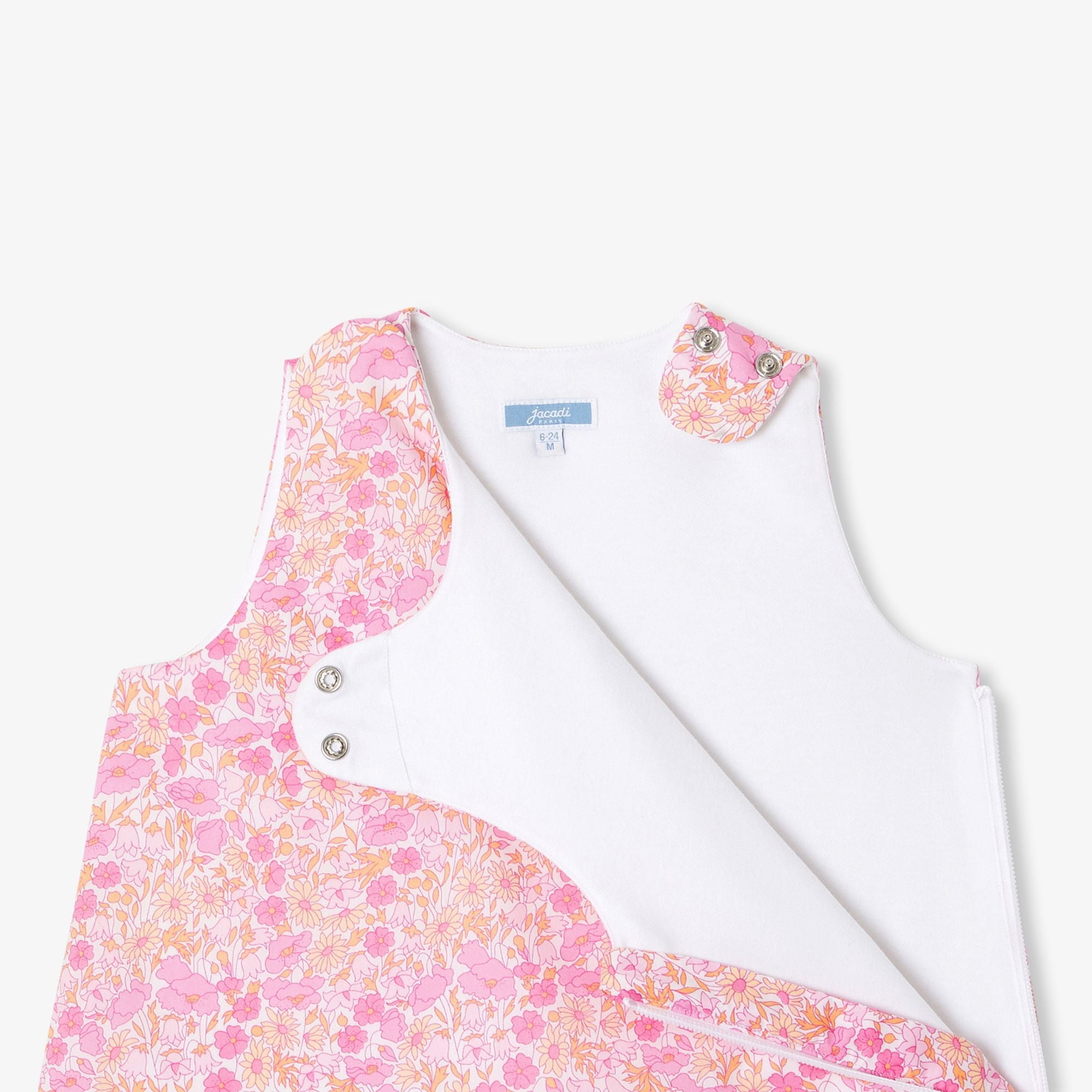 Sacco Nanna Evolutivo 6-24 Mesi Baby Girl in Liberty Fabric - Pink/Multicolour