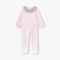JC-TG059 Jacadi Girls Pyjamas in velvet (powder pink jacadi)