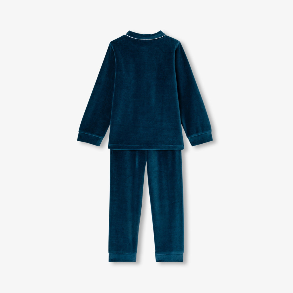 JC-TB016 Jacadi Boys Pyjamas in chenille boys (petrol blue)