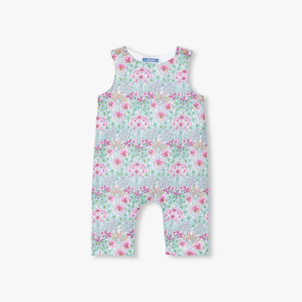 JC-NG043 Jacadi Liberty Fabric Romper for Baby Girl