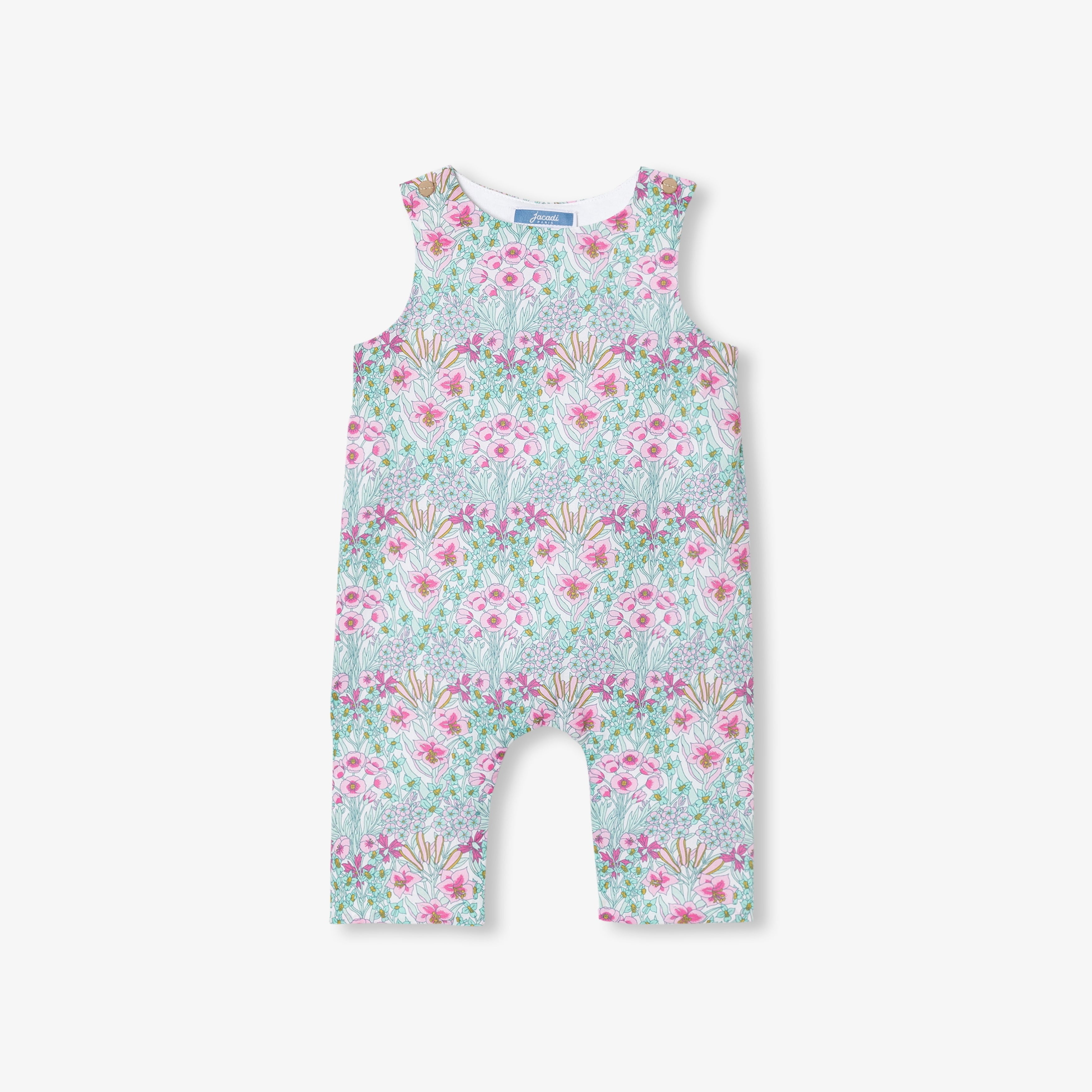 JC-NG043 Jacadi Liberty Fabric Romper for Baby Girl