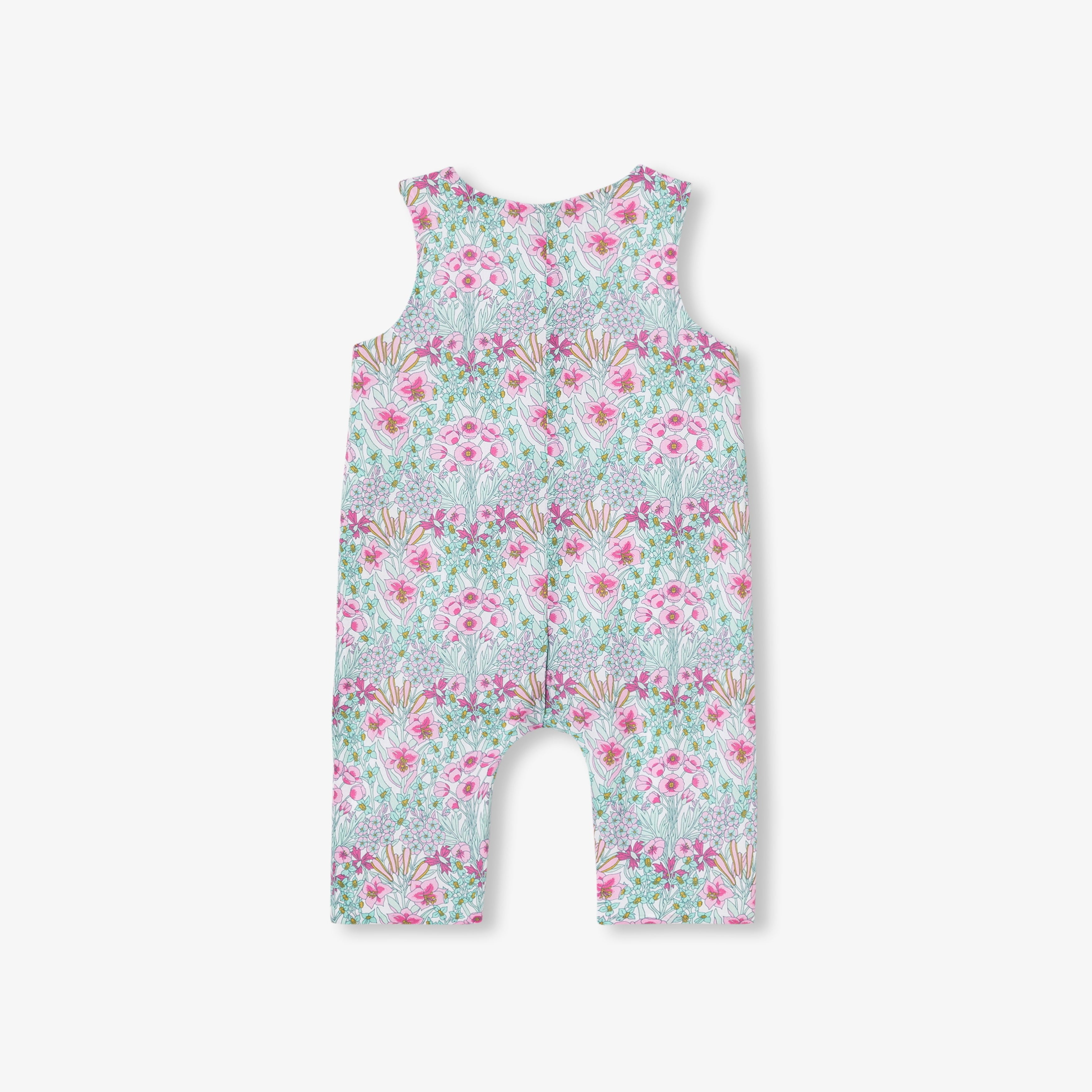 JC-NG043 Jacadi Liberty Fabric Romper for Baby Girl